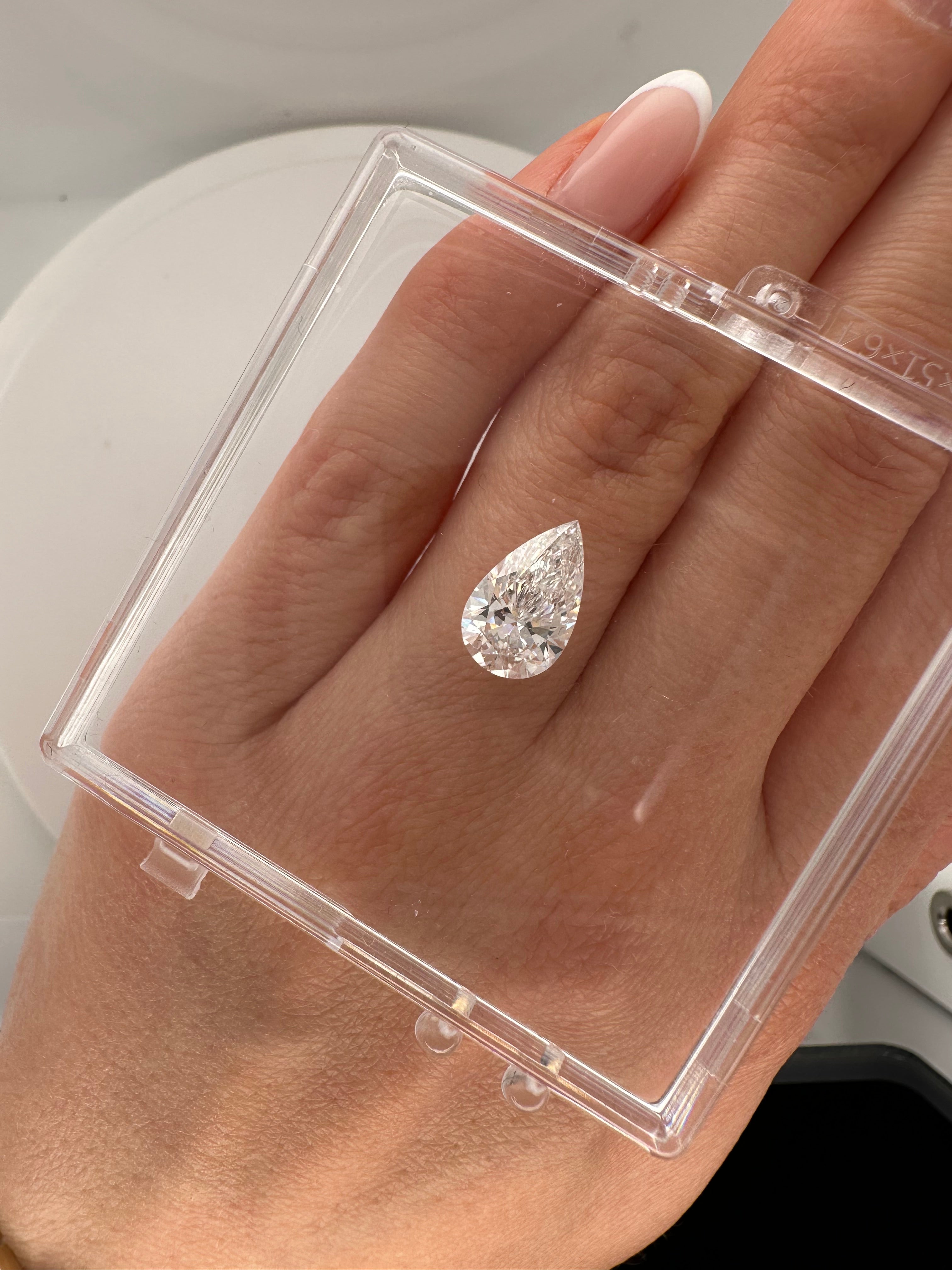 2.51 CARAT PEAR LAB GROWN DIAMOND
