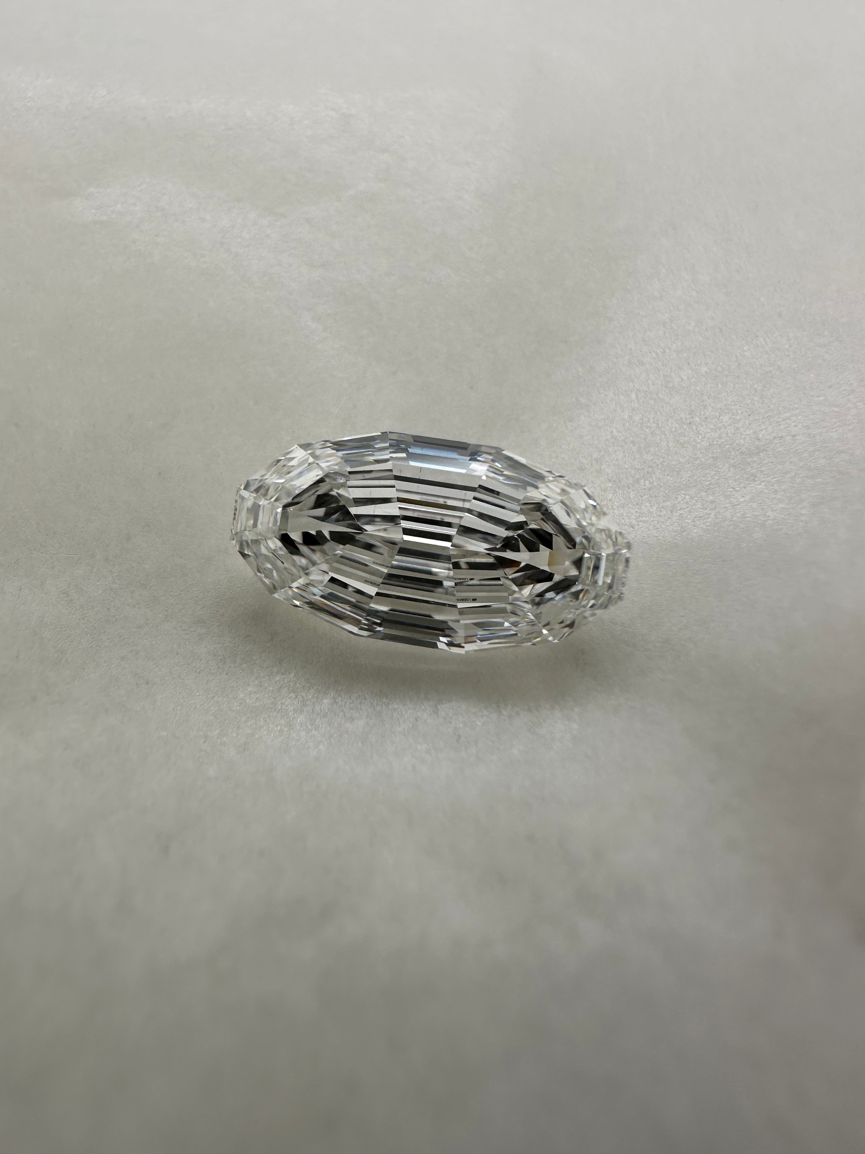 3.47 CARAT STEP CUT MOVAL LAB DIAMOND