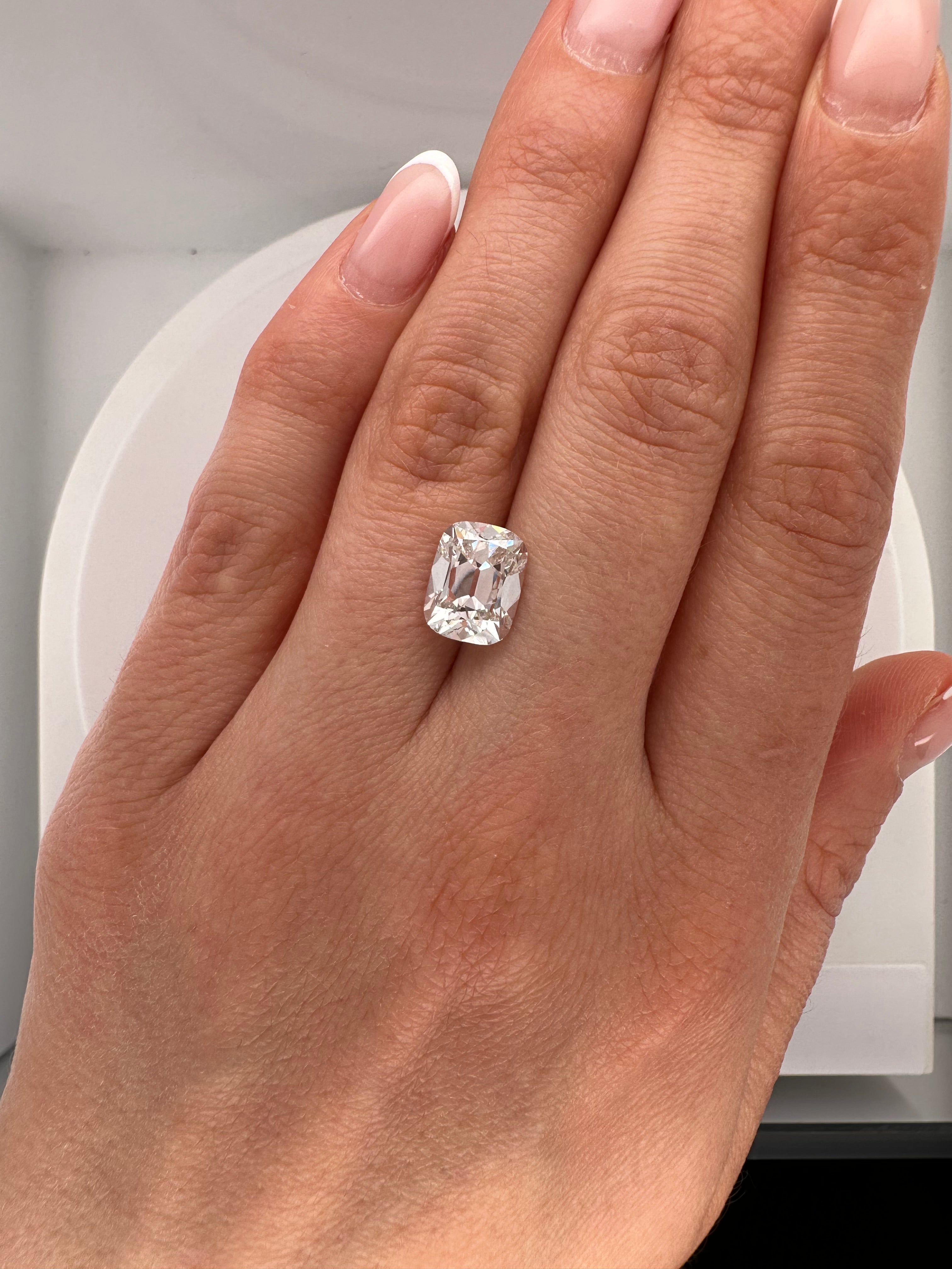 3.02 CARAT ANTIQUE CUSHION LAB DIAMOND