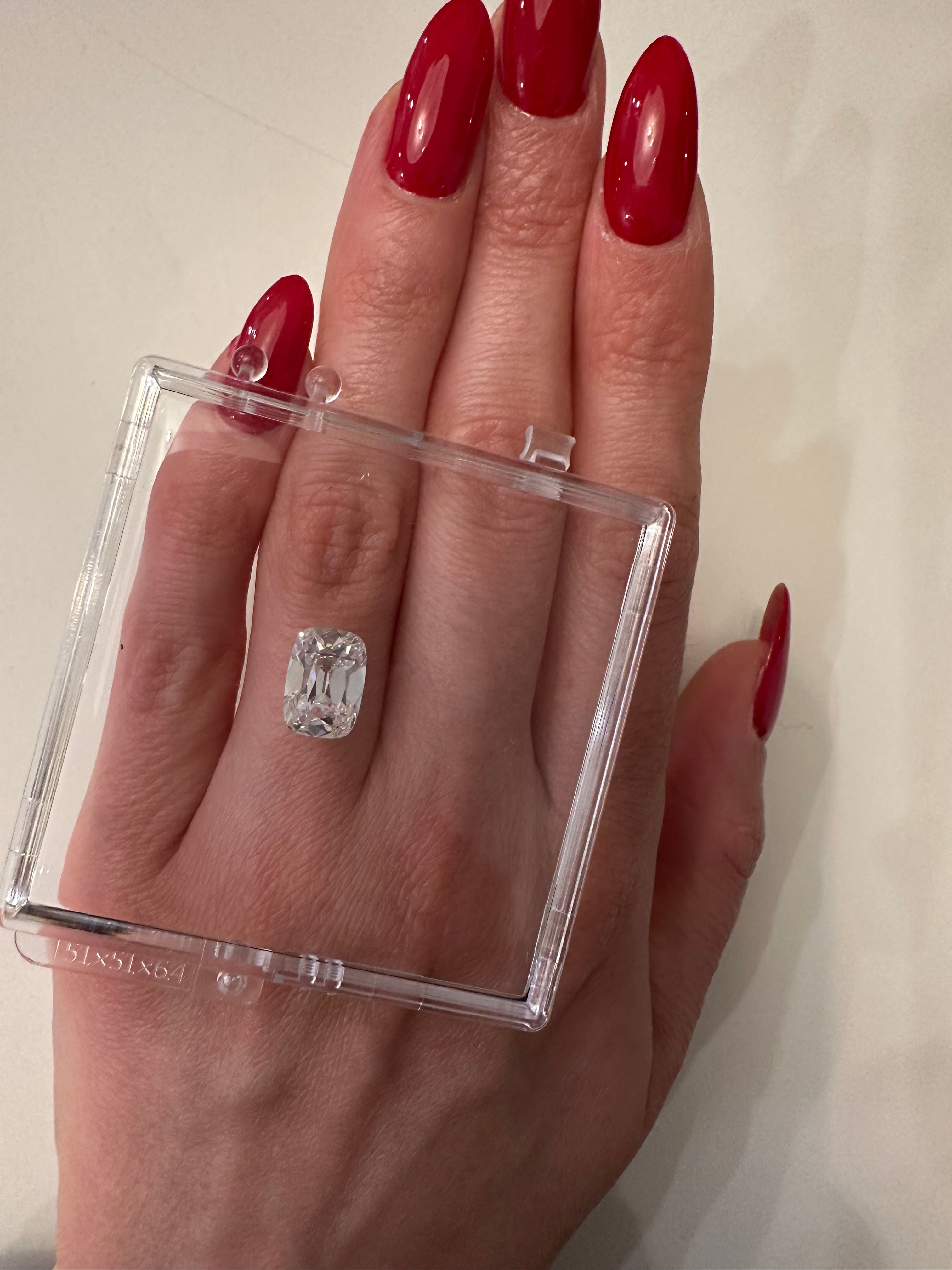 3.11 CARAT ANTIQUE CUSHION LAB DIAMOND