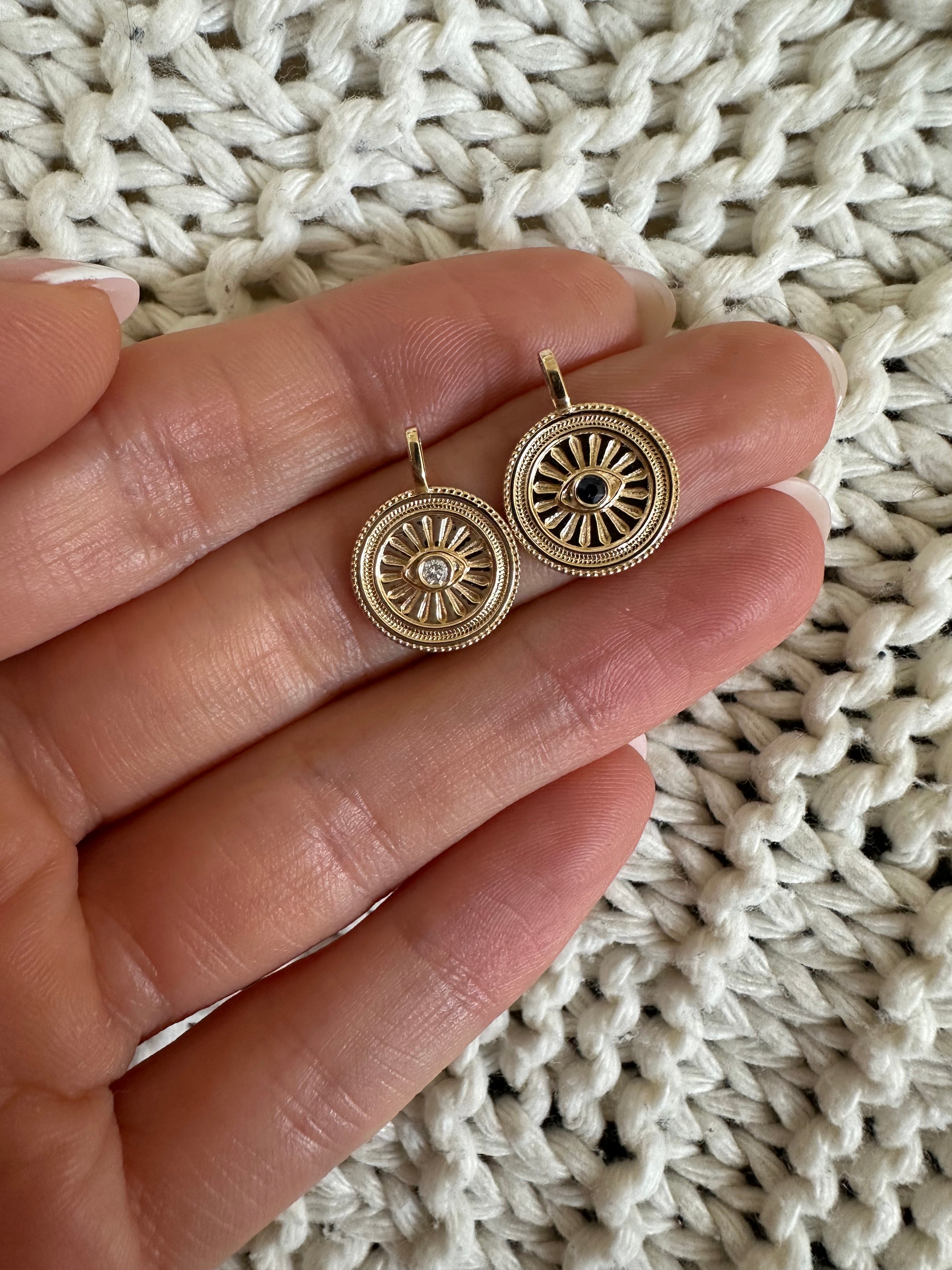 EVIL EYE COIN PENDANT