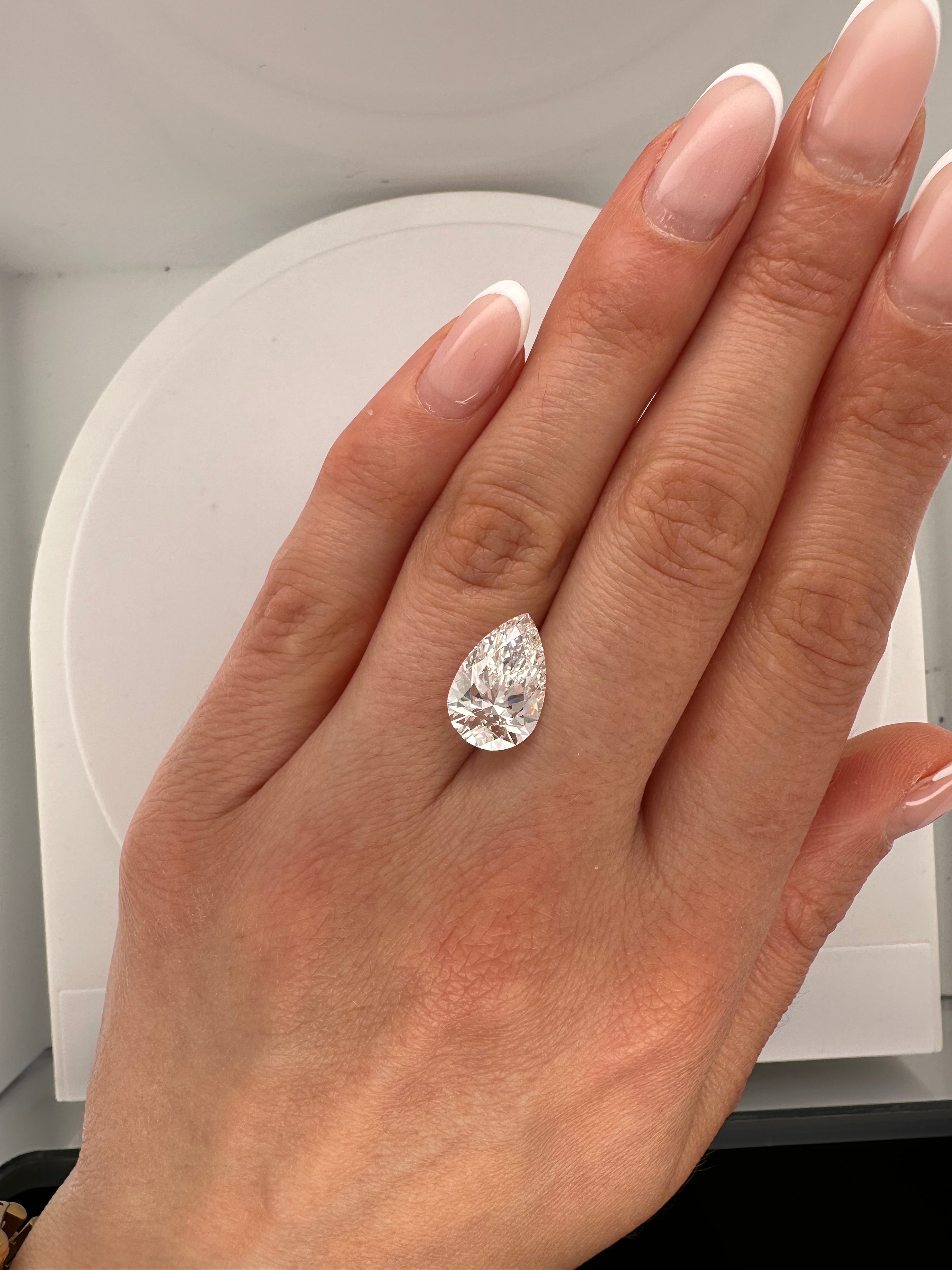 4.09 CARAT PEAR LAB DIAMOND