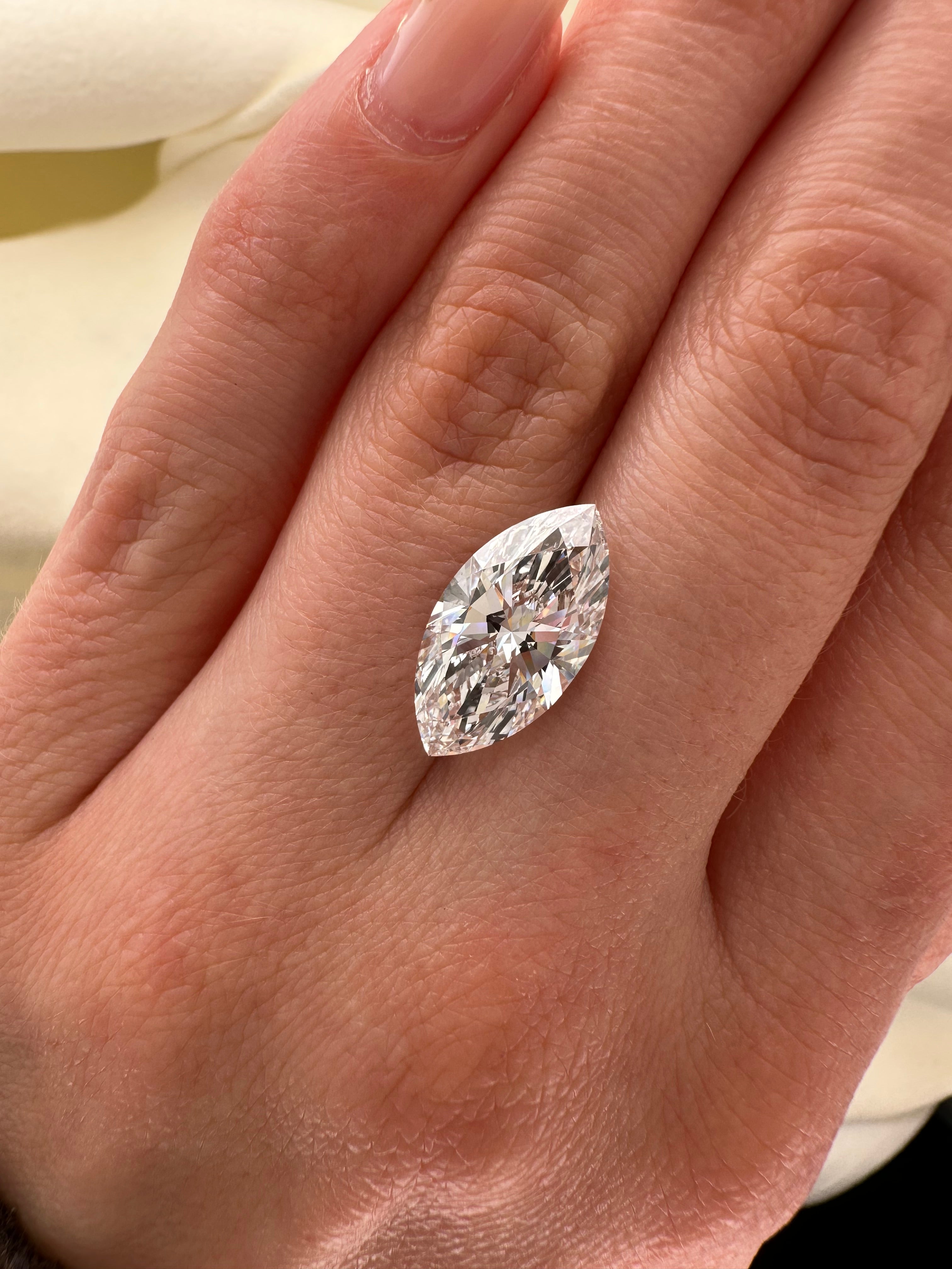 4.01 CARAT MARQUISE LAB GROWN DIAMOND