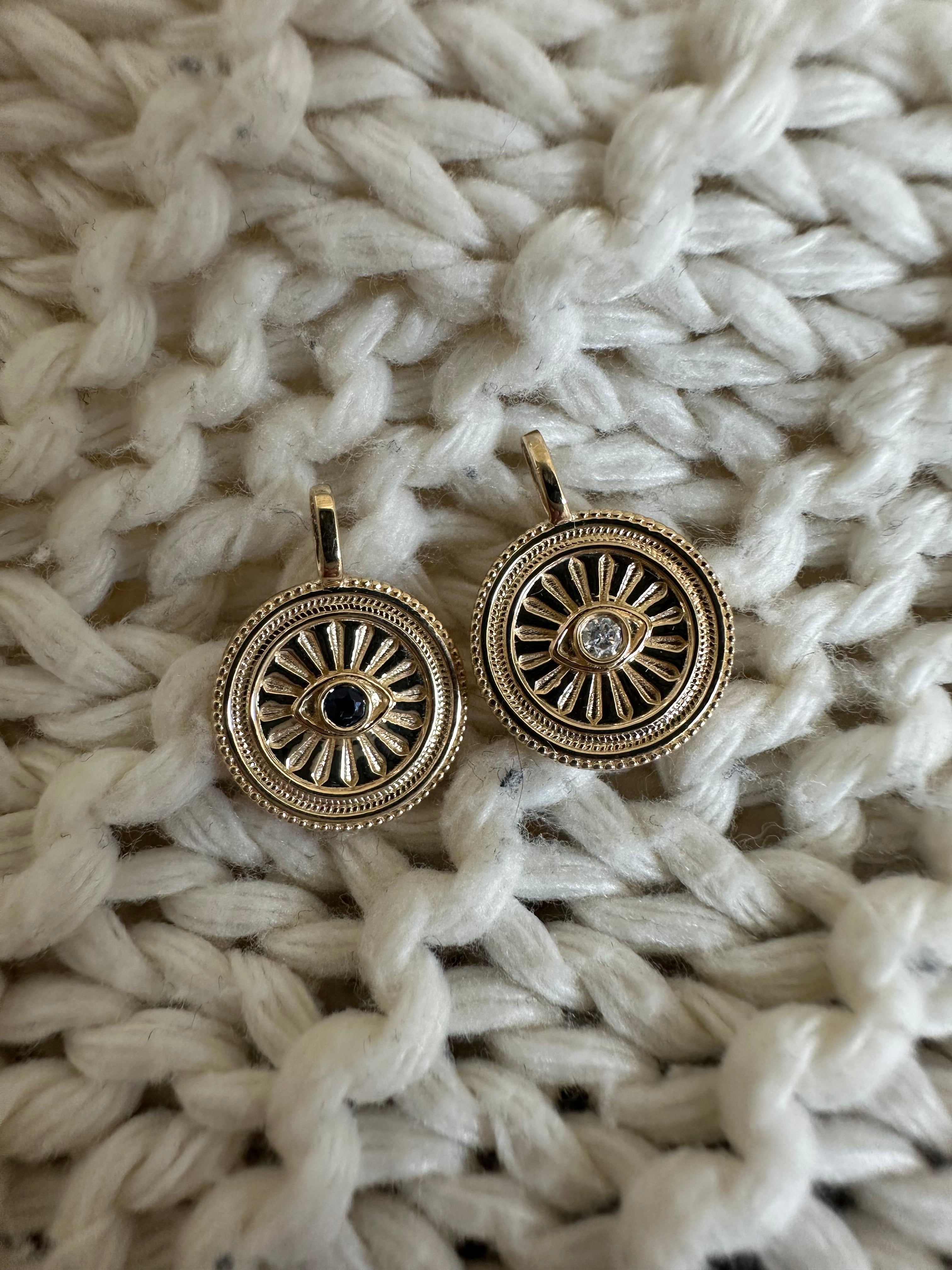 EVIL EYE COIN PENDANT
