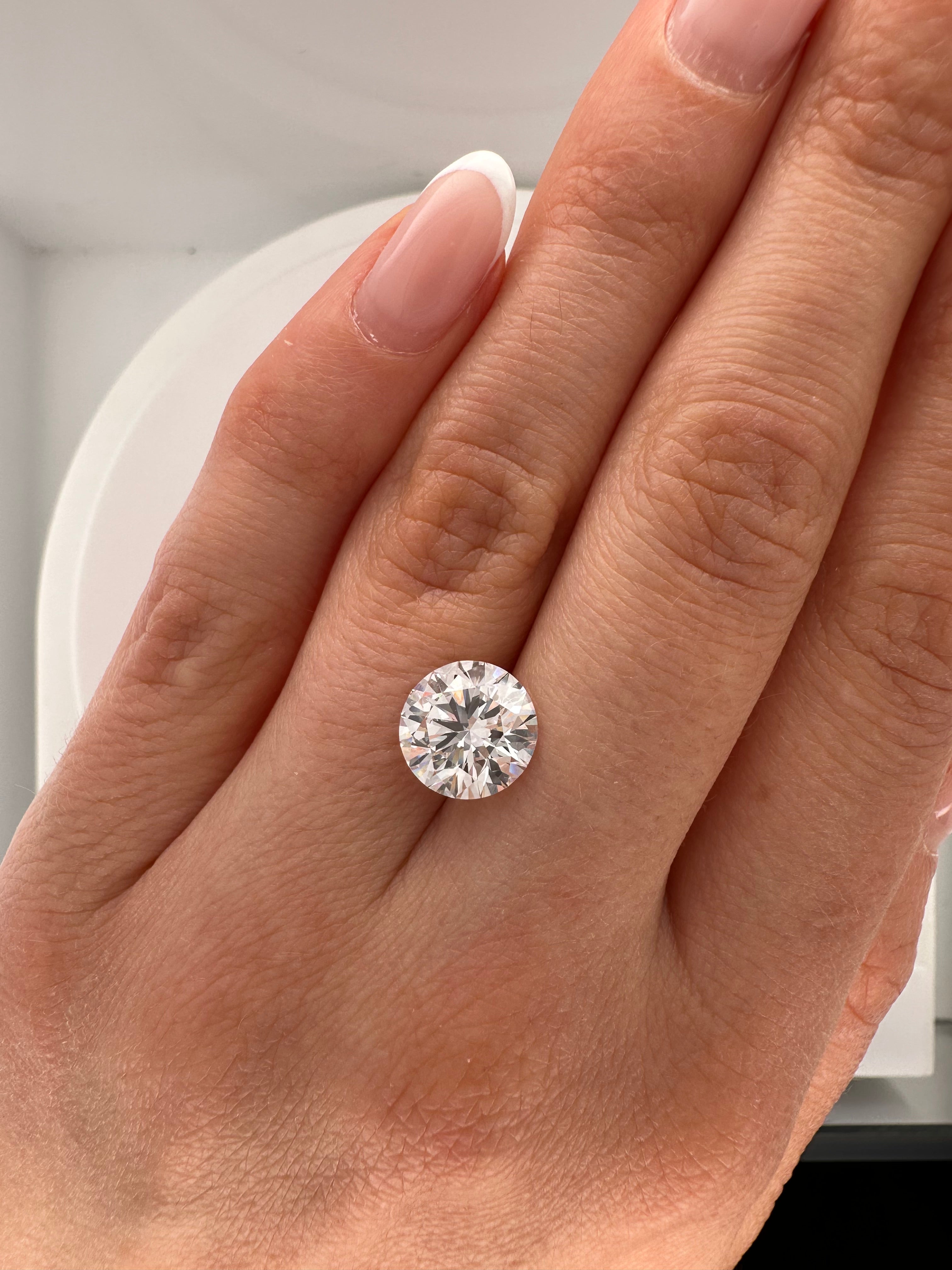 3.04 CARAT ROUND LAB DIAMOND