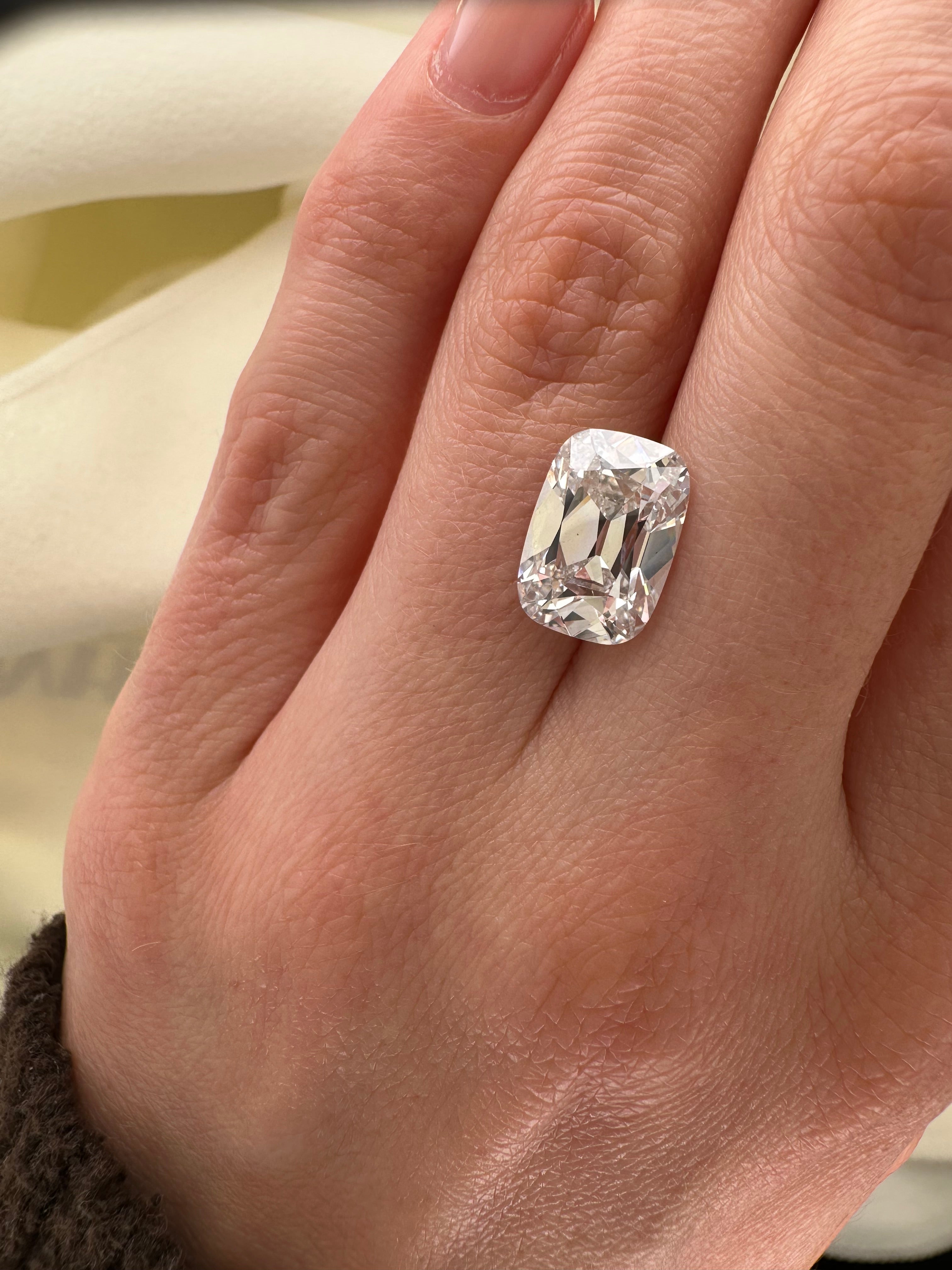 4.32 CARAT ANTIQUE CUSHION LAB DIAMOND