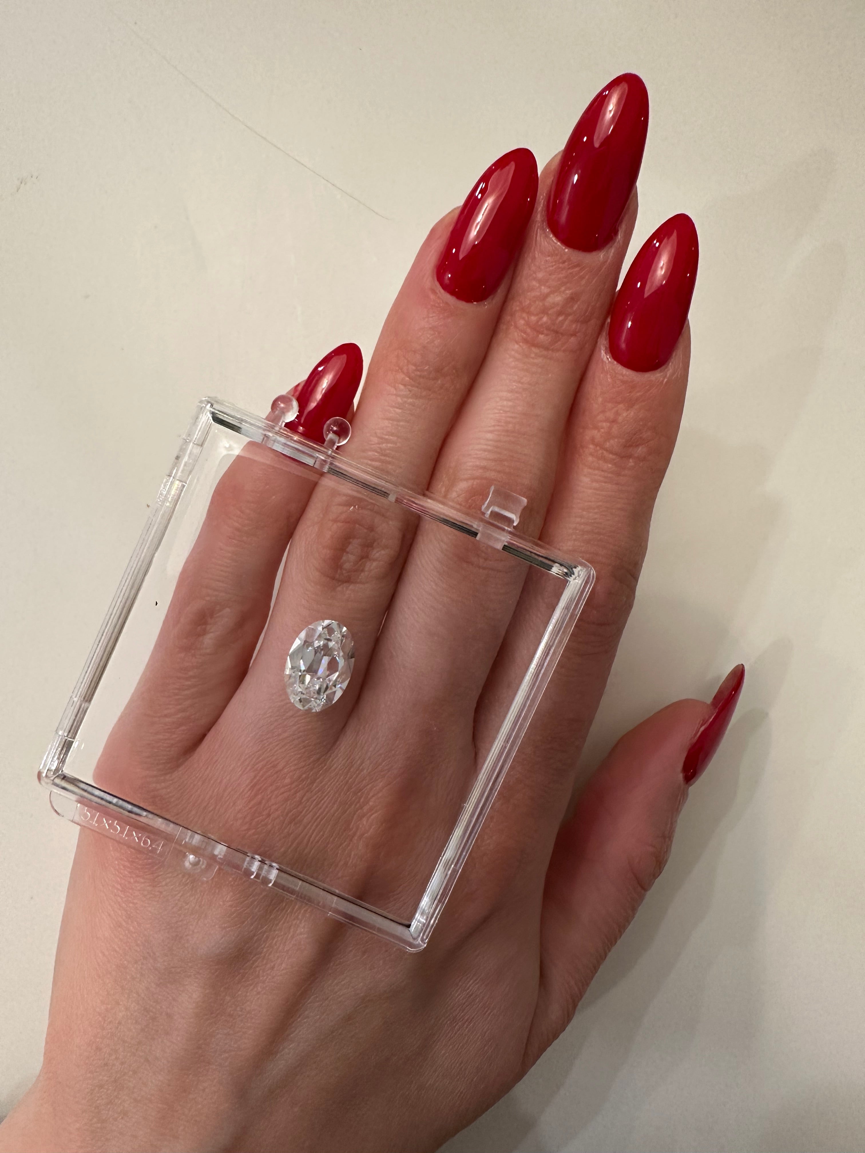 3.60 CARAT ANTIQUE OVAL LAB DIAMOND