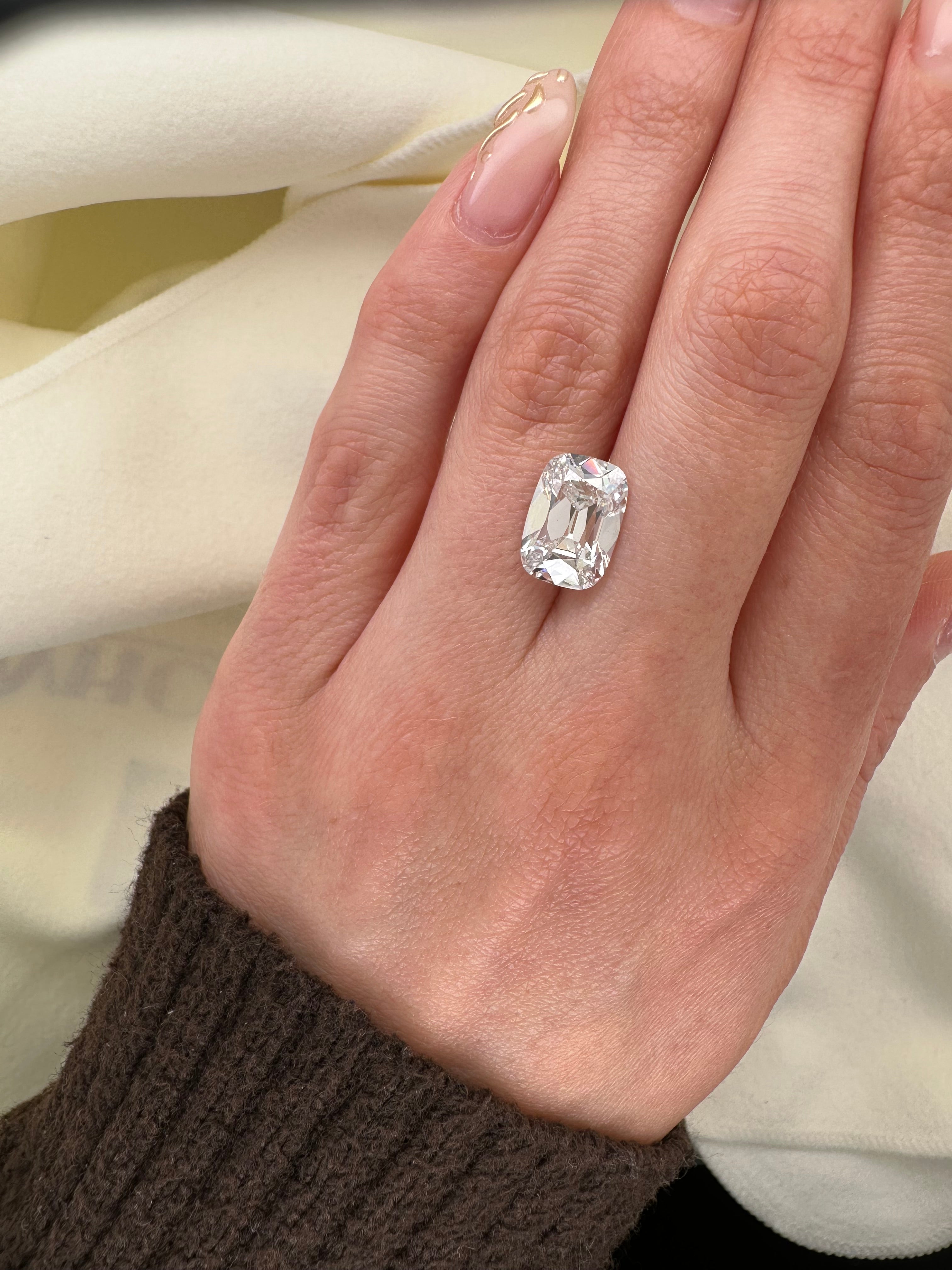 4.32 CARAT ANTIQUE CUSHION LAB DIAMOND