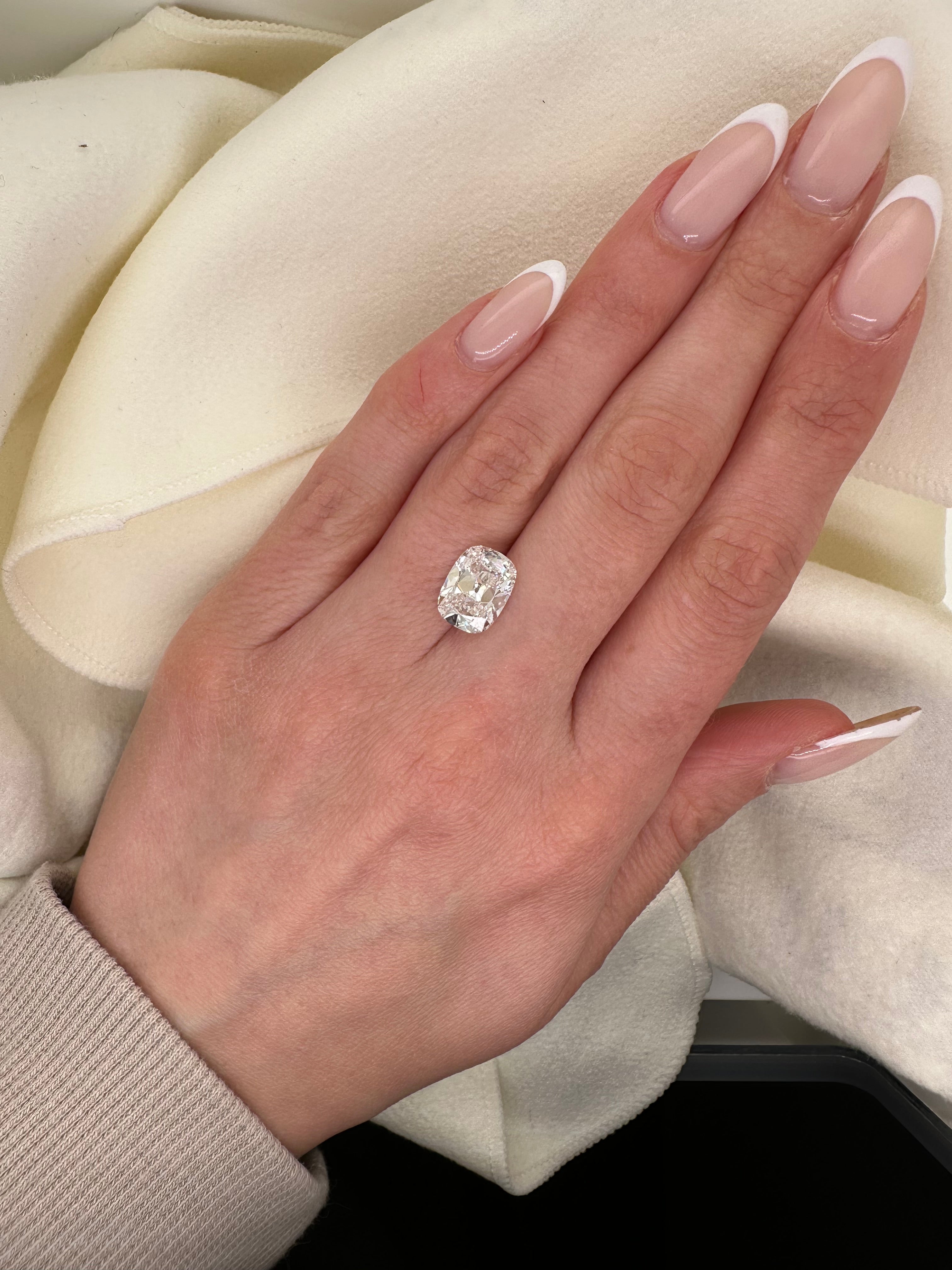 3.01 CARAT ANTIQUE CUSHION LAB DIAMOND