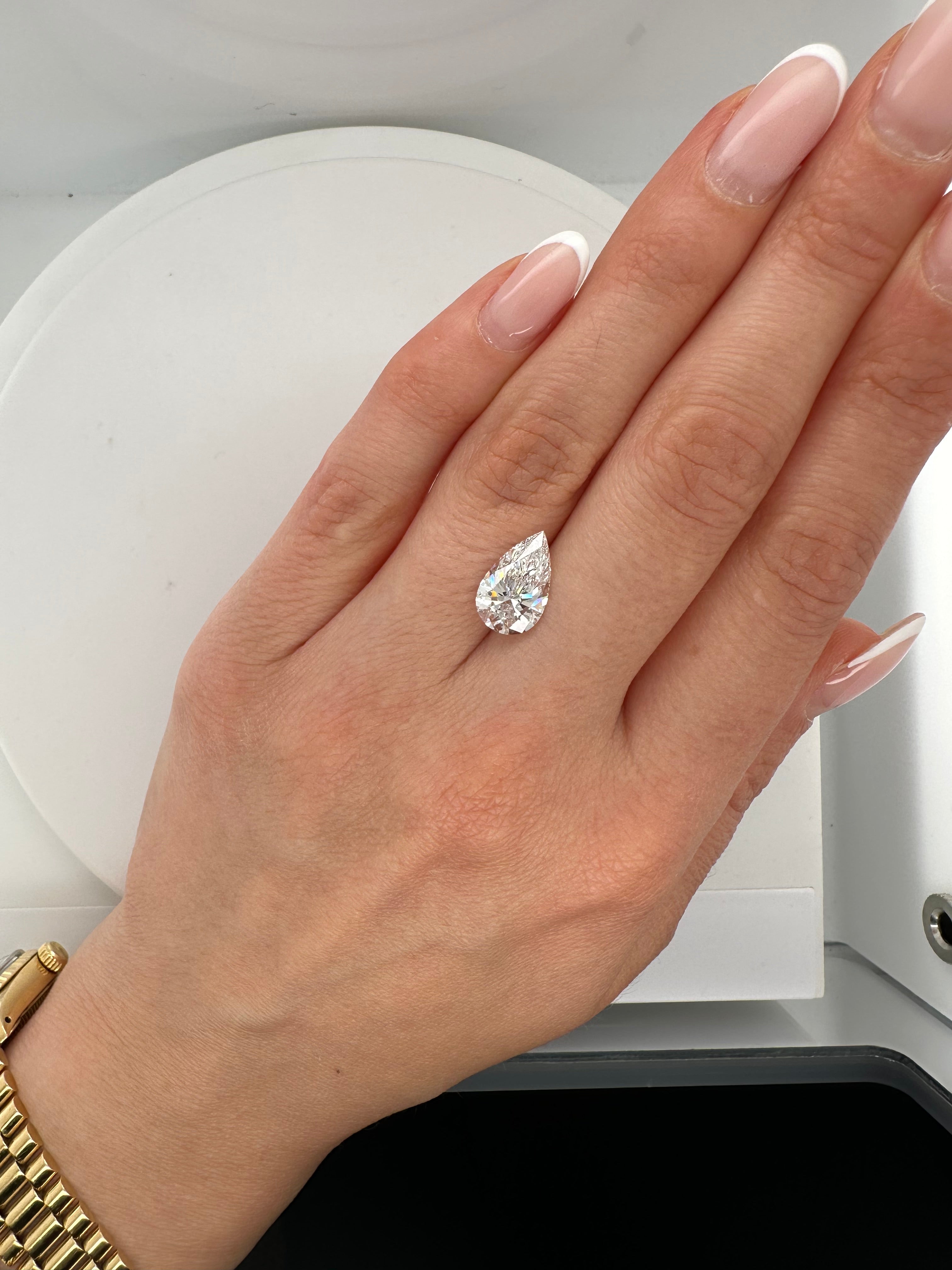 2.51 CARAT PEAR LAB GROWN DIAMOND