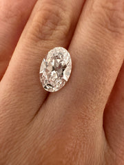 3.08 CARAT ANTIQUE/MODERN HYBRID OVAL LAB DIAMOND