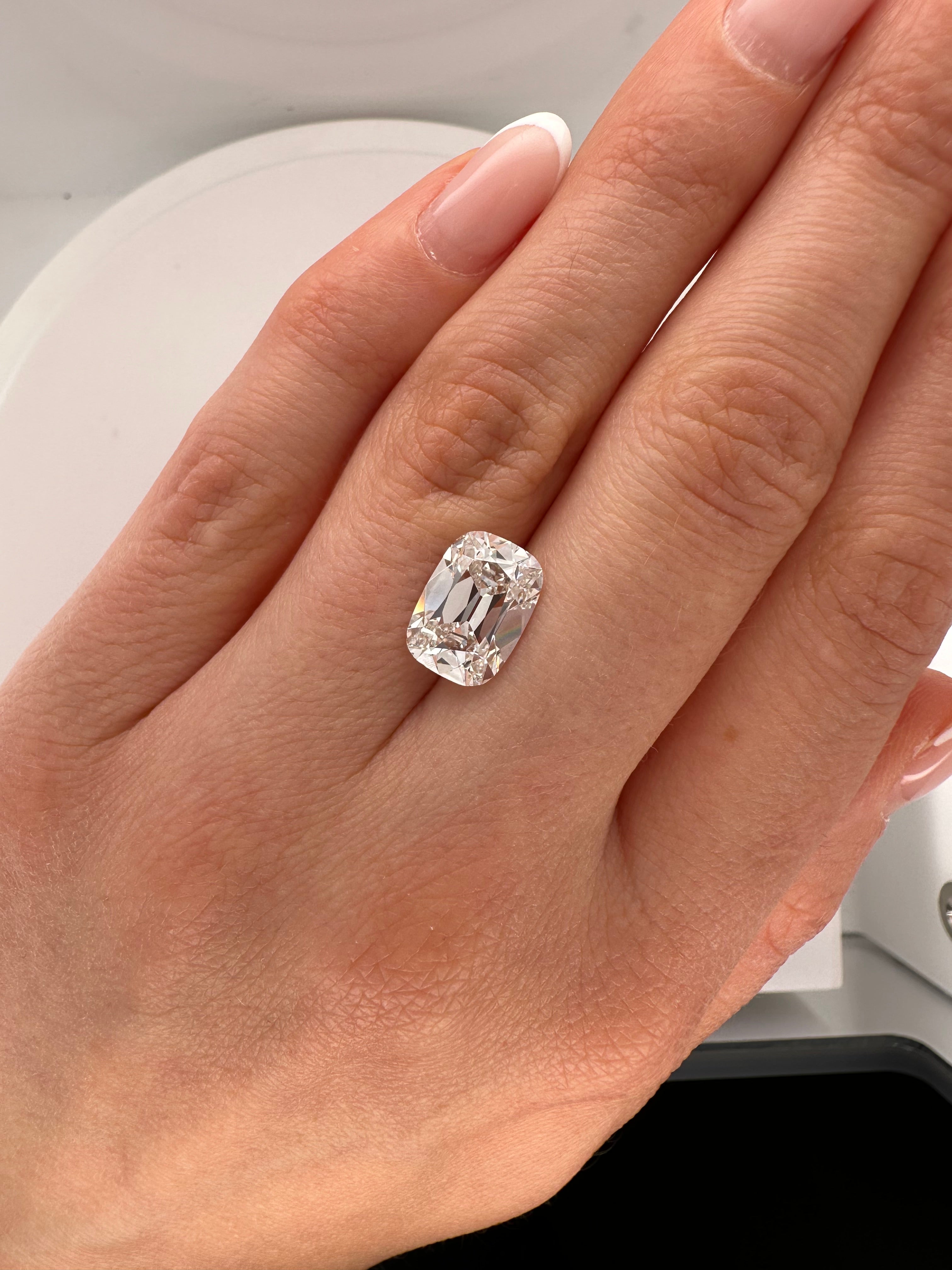 3.59 CARAT ANTIQUE CUSHION LAB DIAMOND