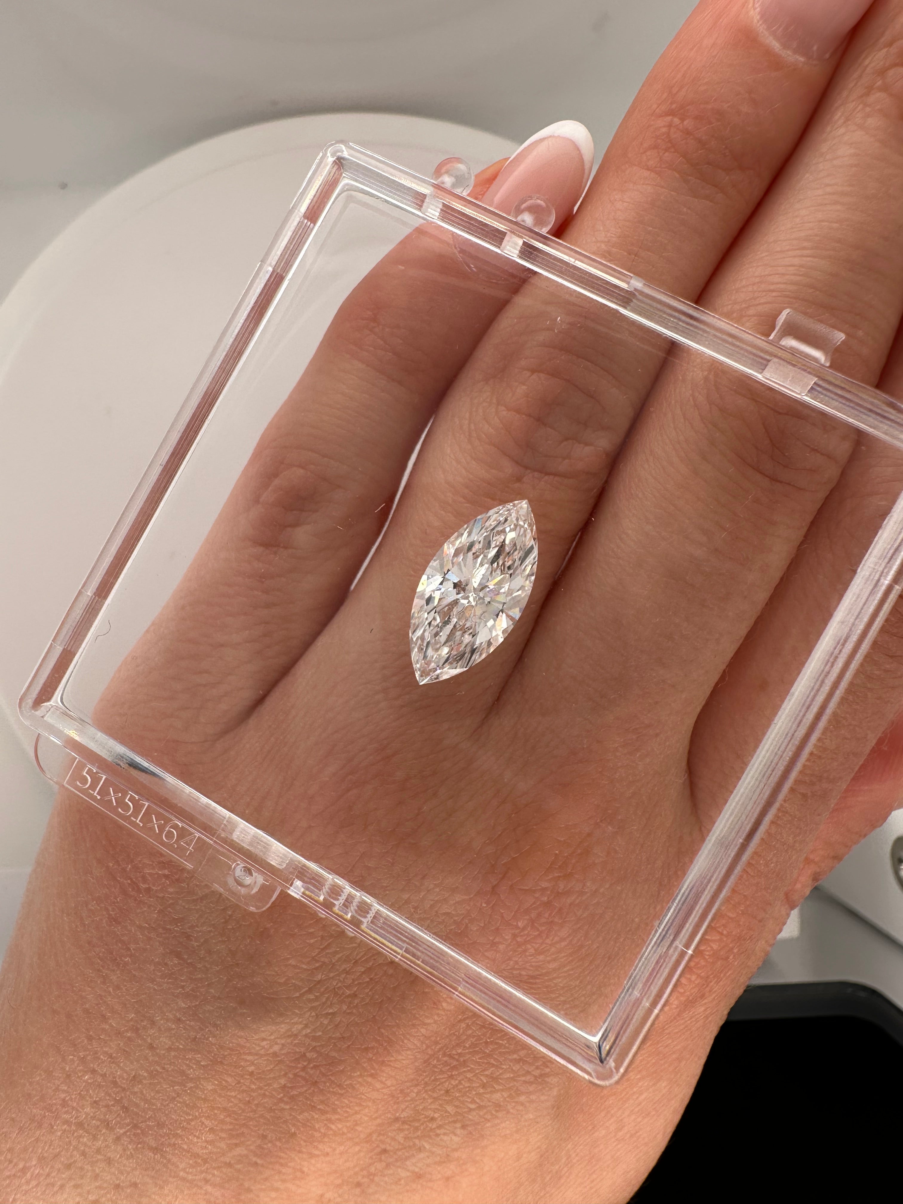 3.85 CARAT MARQUISE LAB DIAMOND
