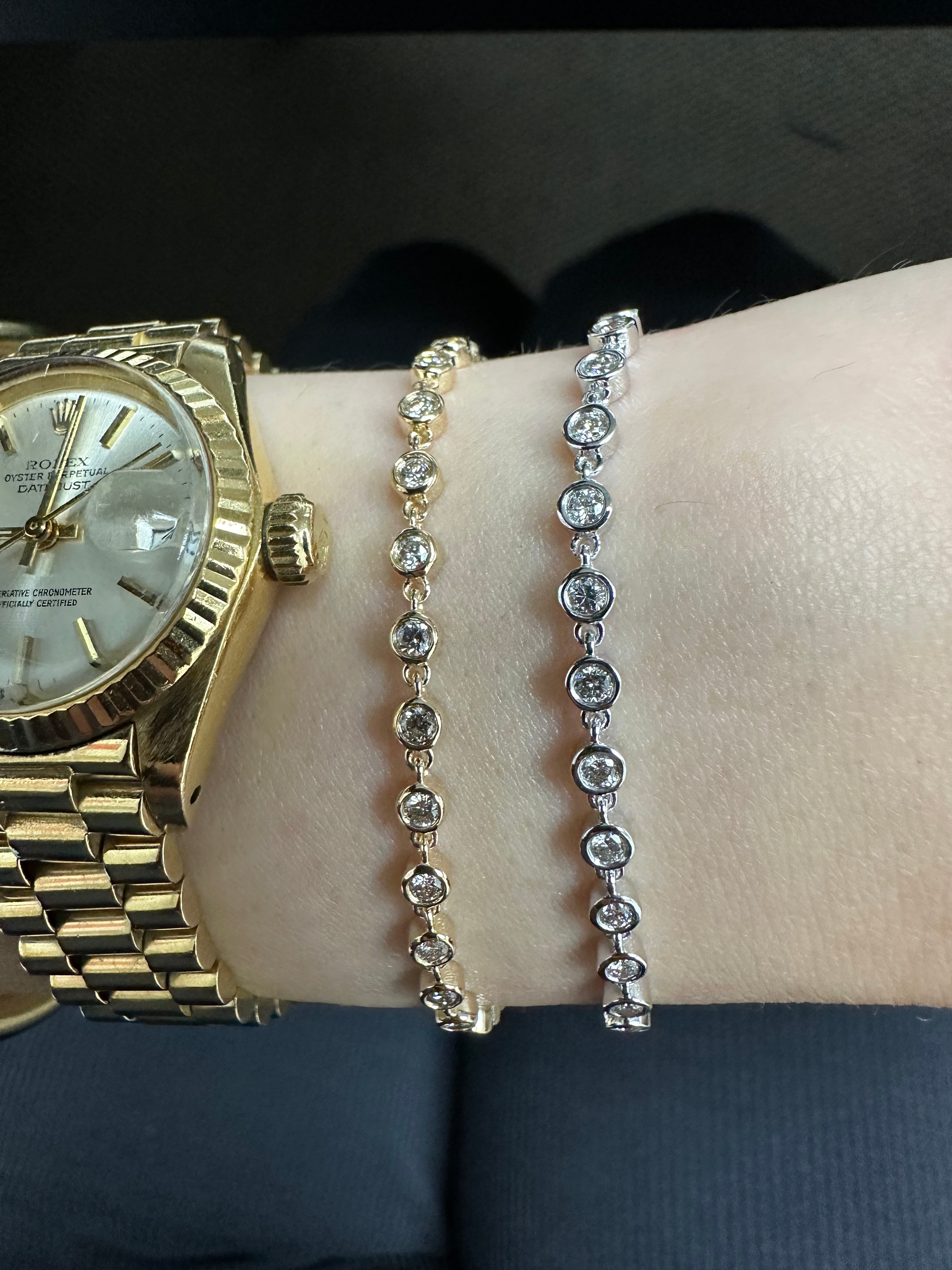 1.00 CARAT DIAMOND BEZEL BRACELET