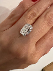 5.32 CARAT ANTIQUE CUSHION LAB DIAMOND