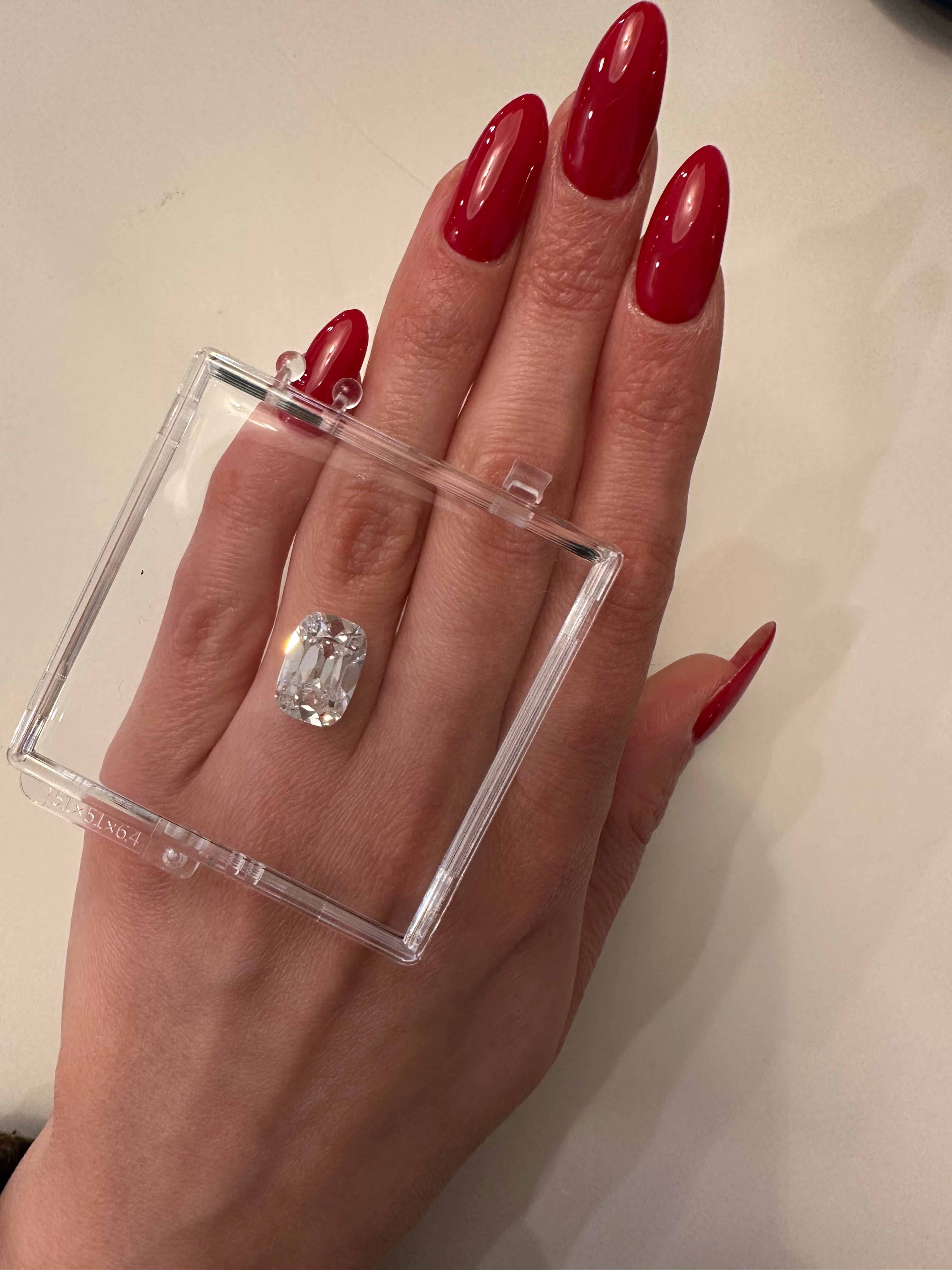 5.32 CARAT ANTIQUE CUSHION LAB DIAMOND