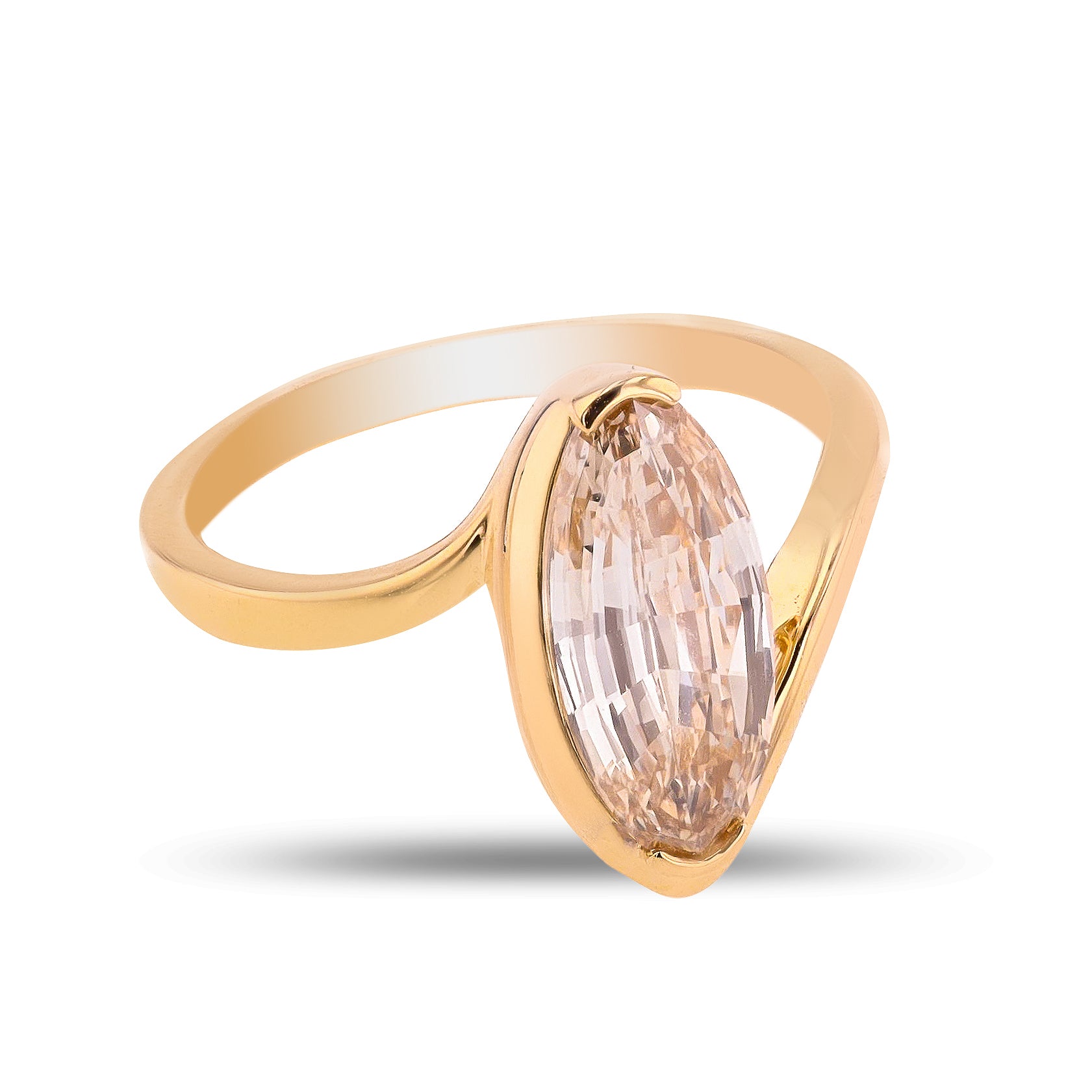 2.15 CARAT CHAMPAGNE STEP CUT MOVAL