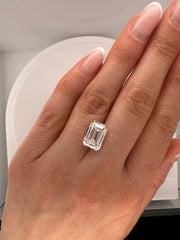 5.02 CARAT EMERALD CUT LAB DIAMOND