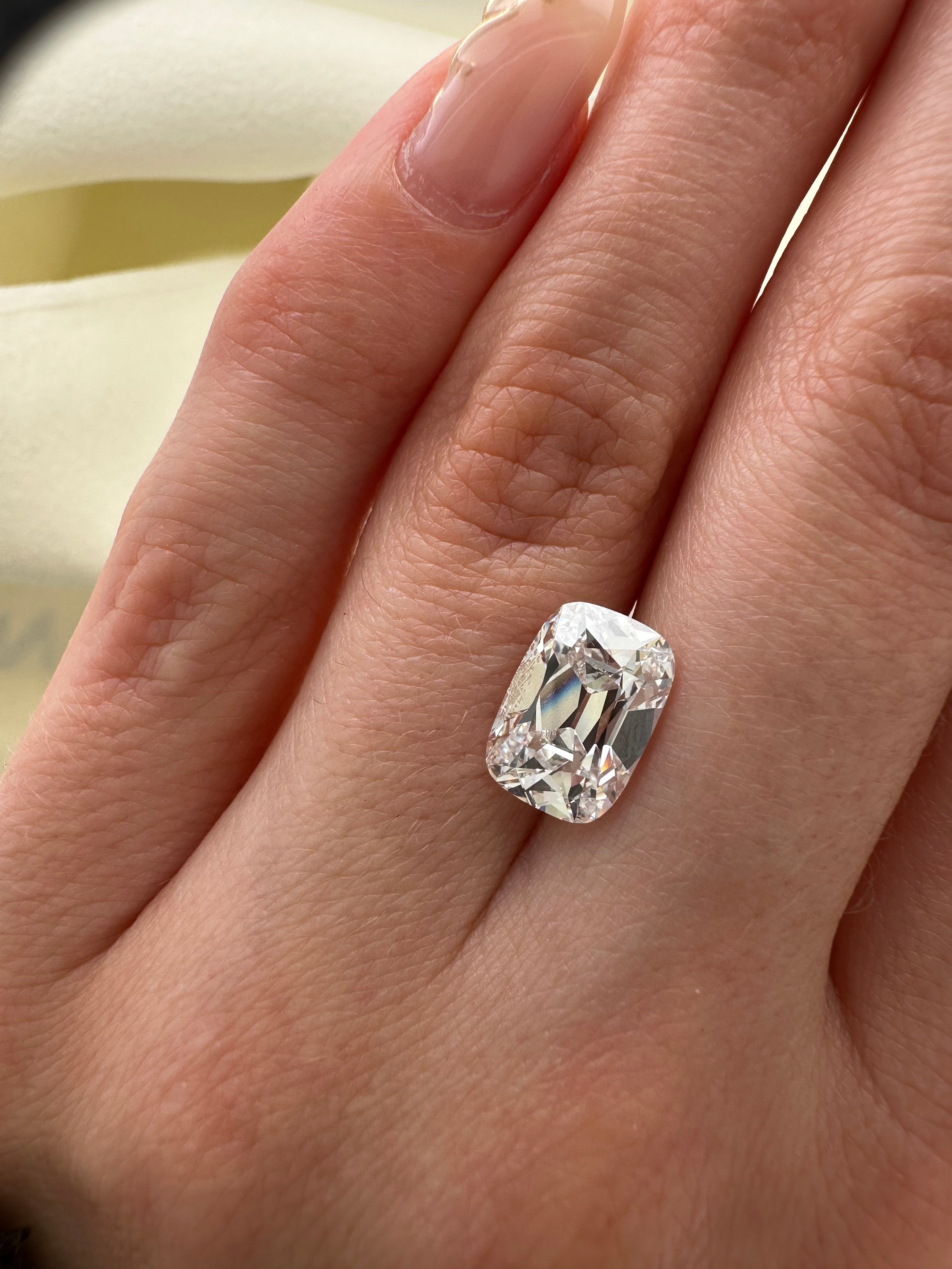 3.11 CARAT ANTIQUE CUSHION LAB DIAMOND