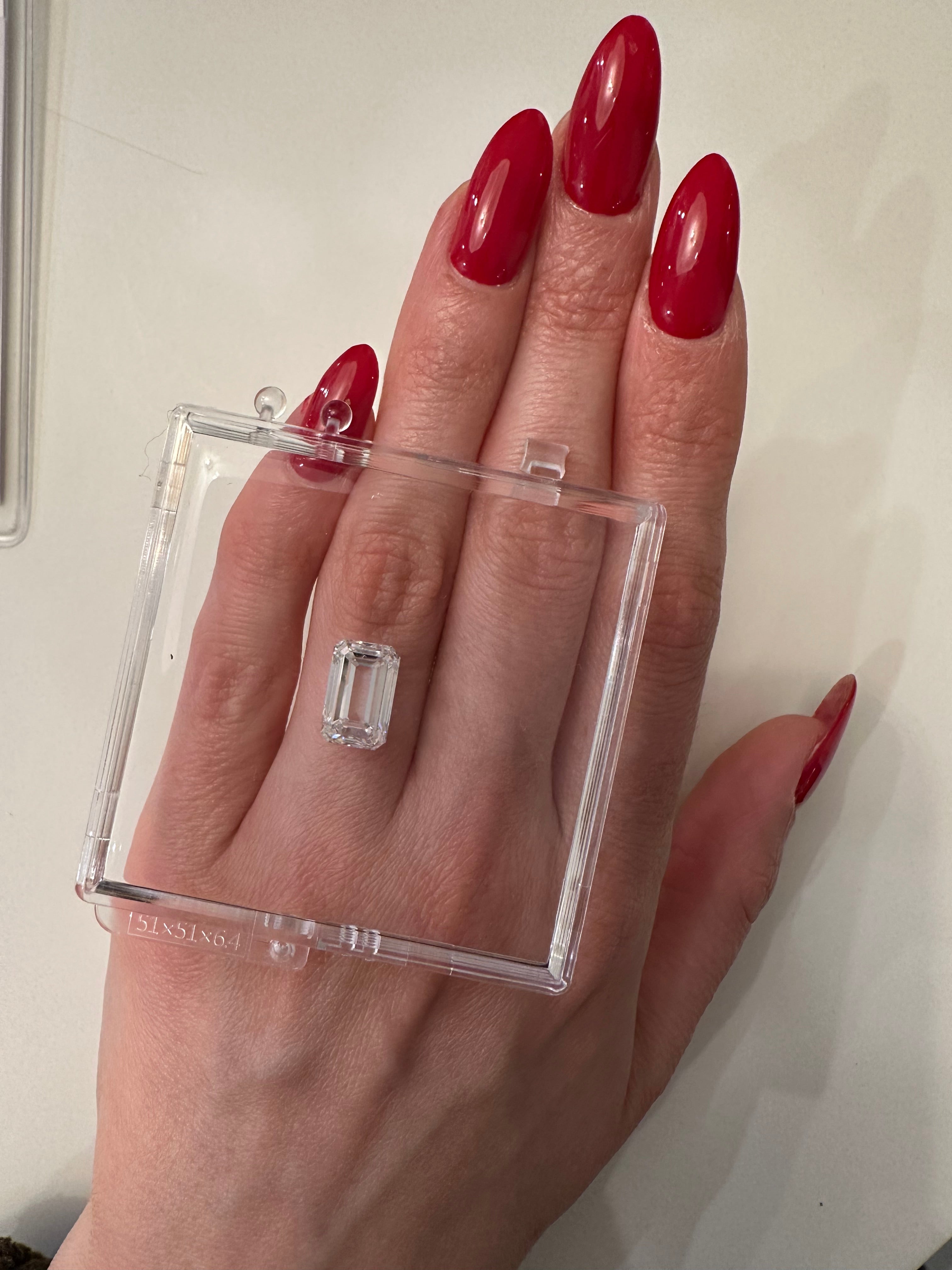 4.51 CARAT EMERALD CUT LAB DIAMOND