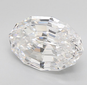 3.11 CARAT STEP CUT OVAL LAB GROWN DIAMOND