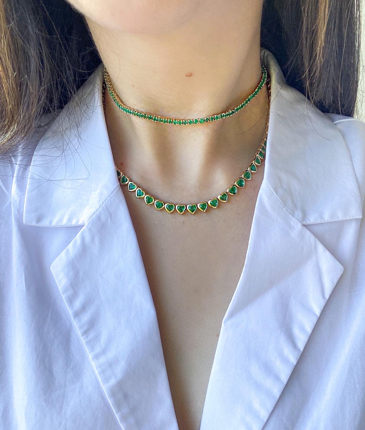 EMERALD HEART NECKLACE