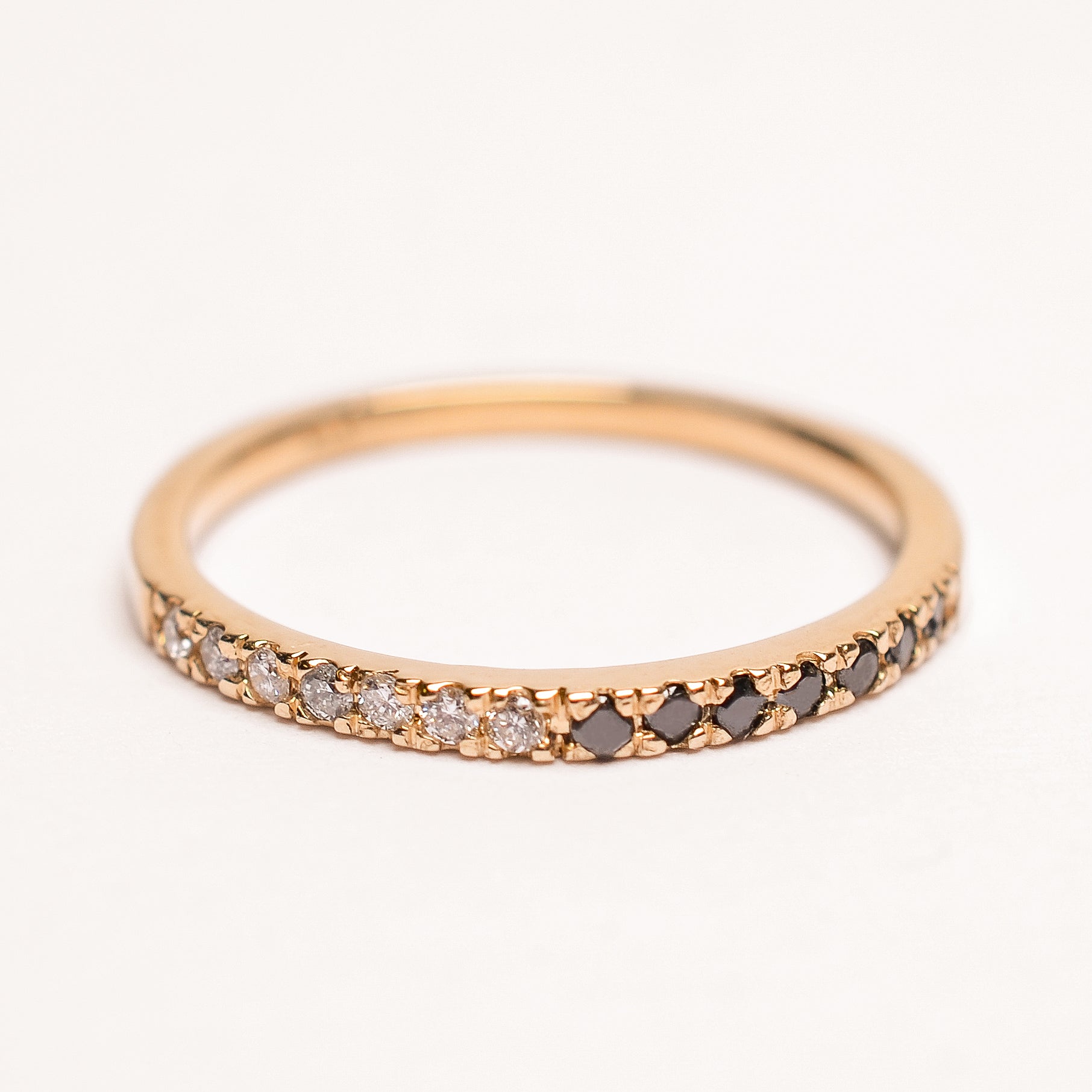 BLACK AND WHITE DIAMOND BAND