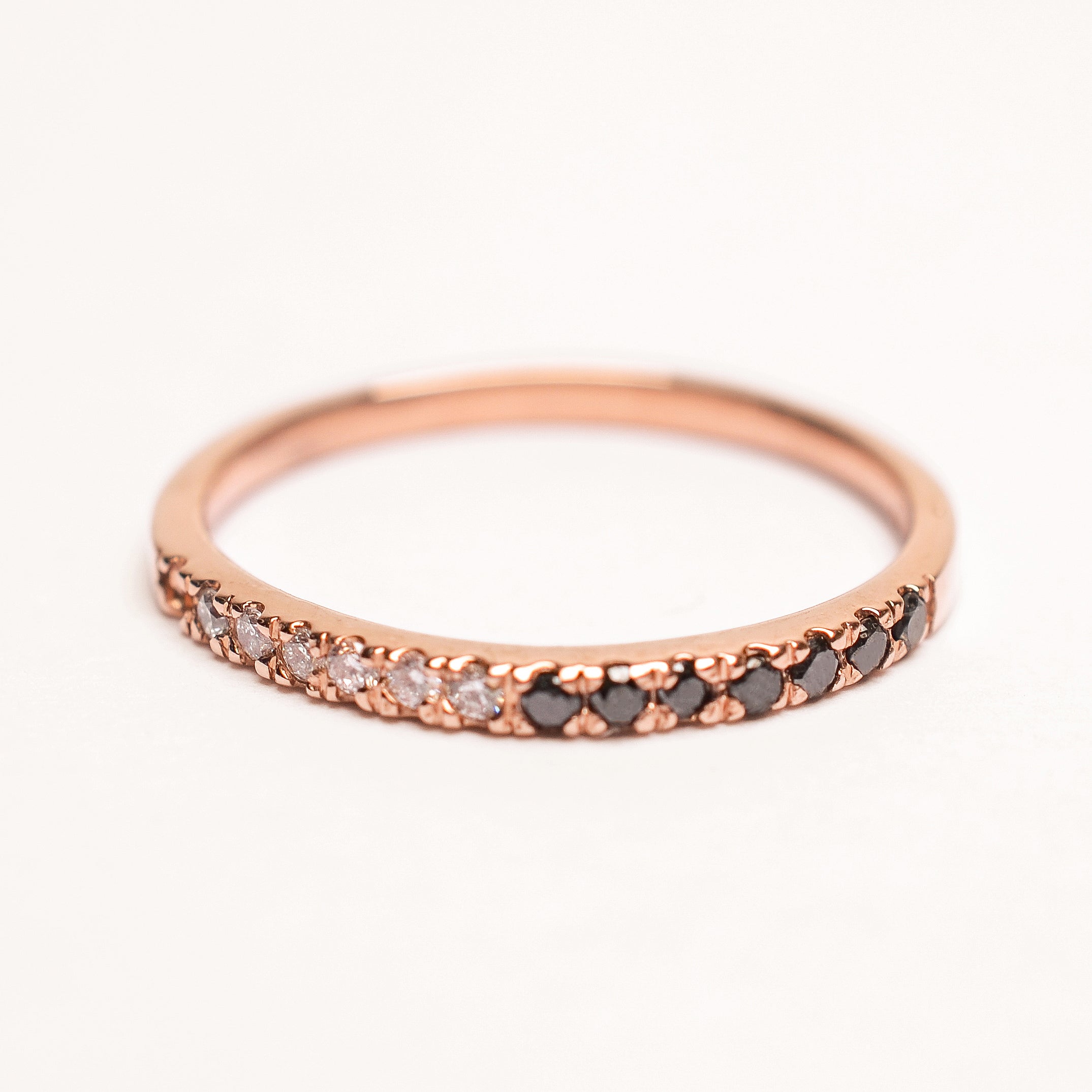 BLACK AND WHITE DIAMOND BAND