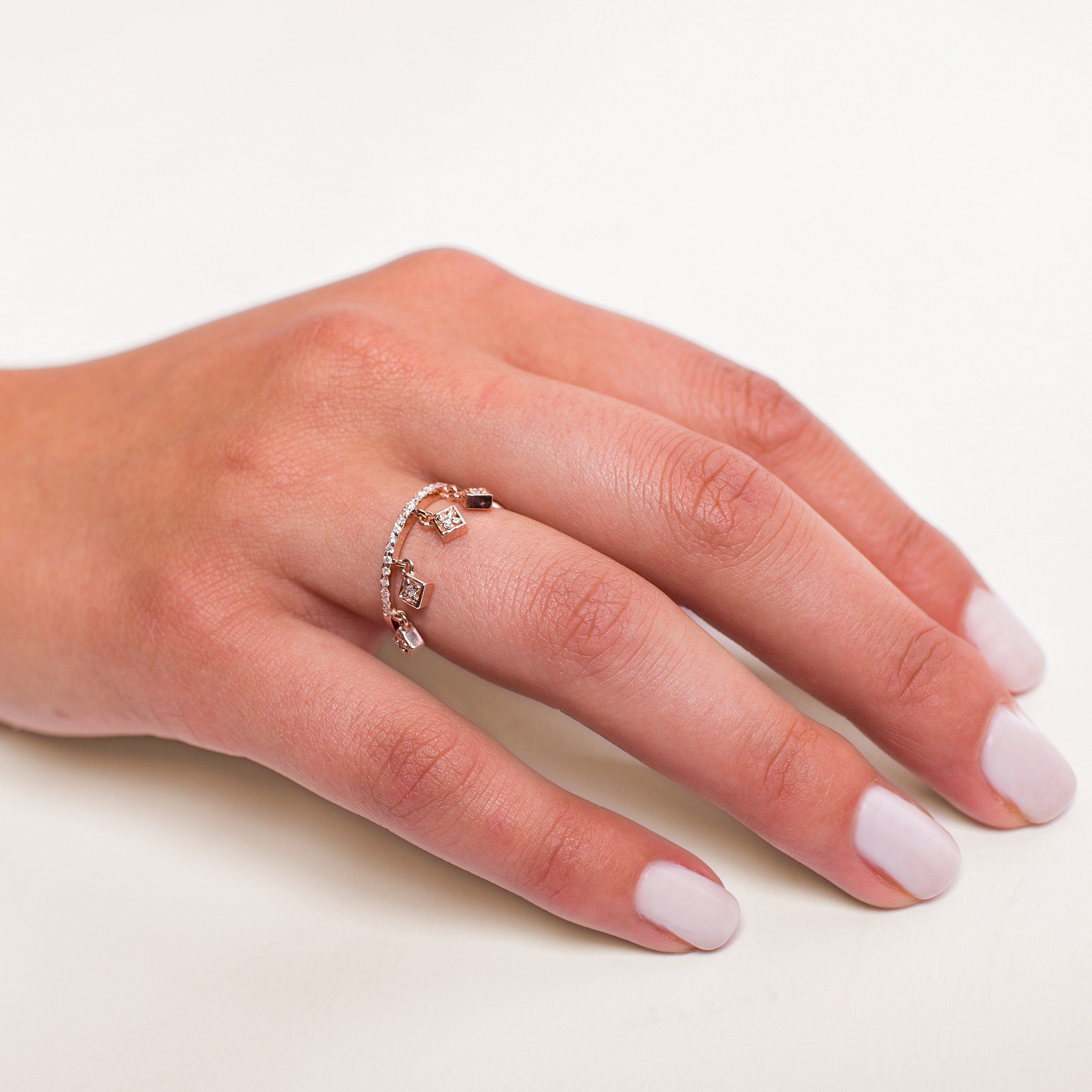 DIAMOND CHANDELIER RING