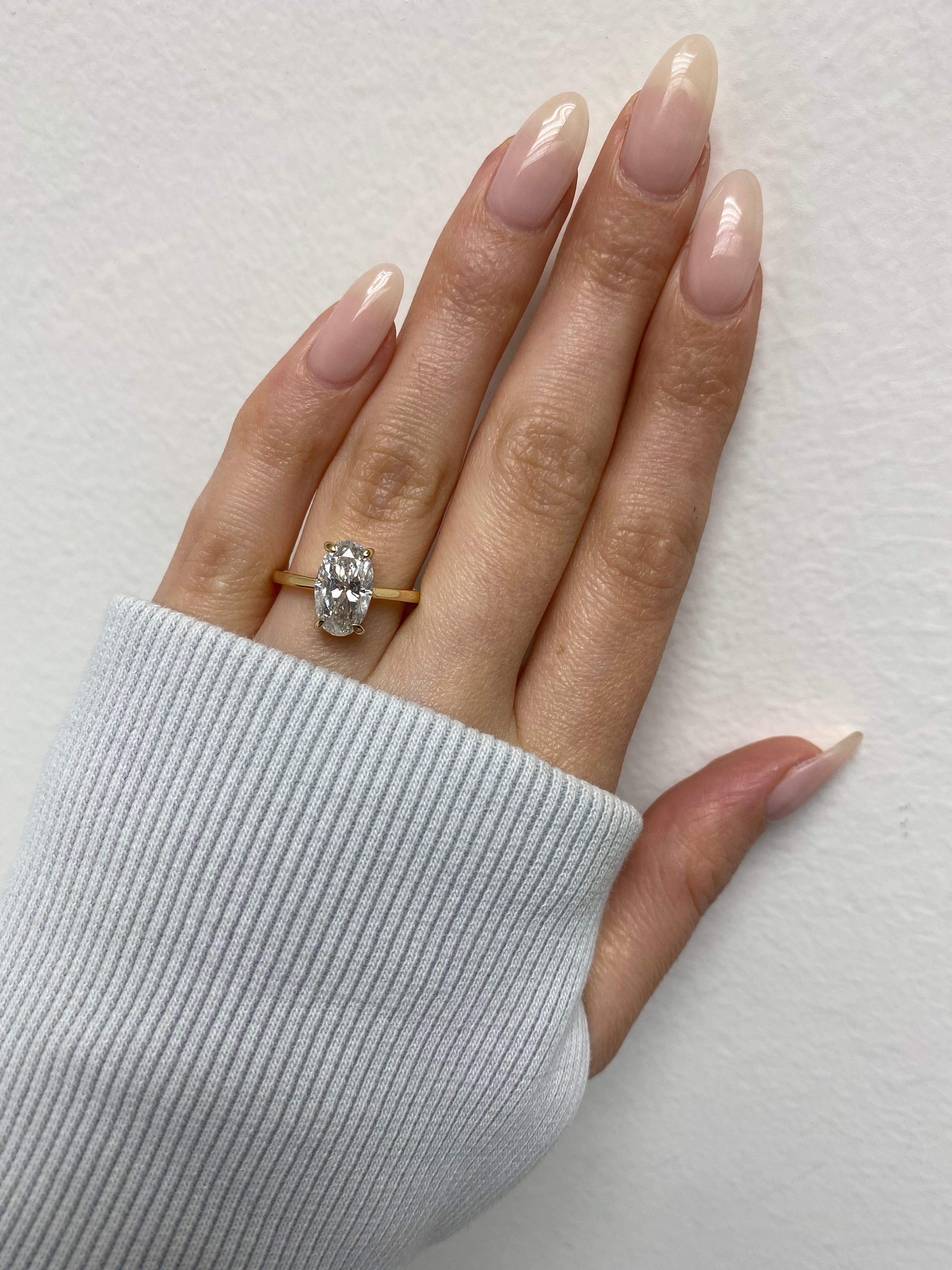 2.02 CARAT OVAL ENGAGEMENT RING