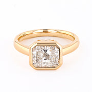 2.29 CARAT EAST-WEST BEZEL SET RADIANT CUT DIAMOND
