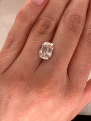 3.05 CARAT CHAMPAGNE STEP CUT CUSHION