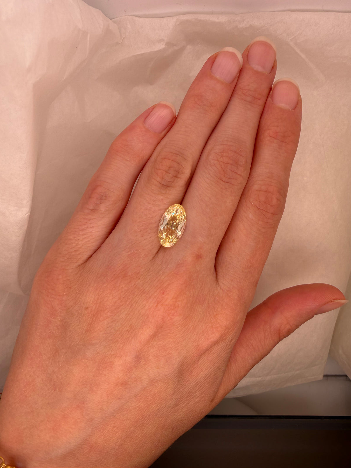3.01 YELLOW MOVAL LAB GROWN DIAMOND