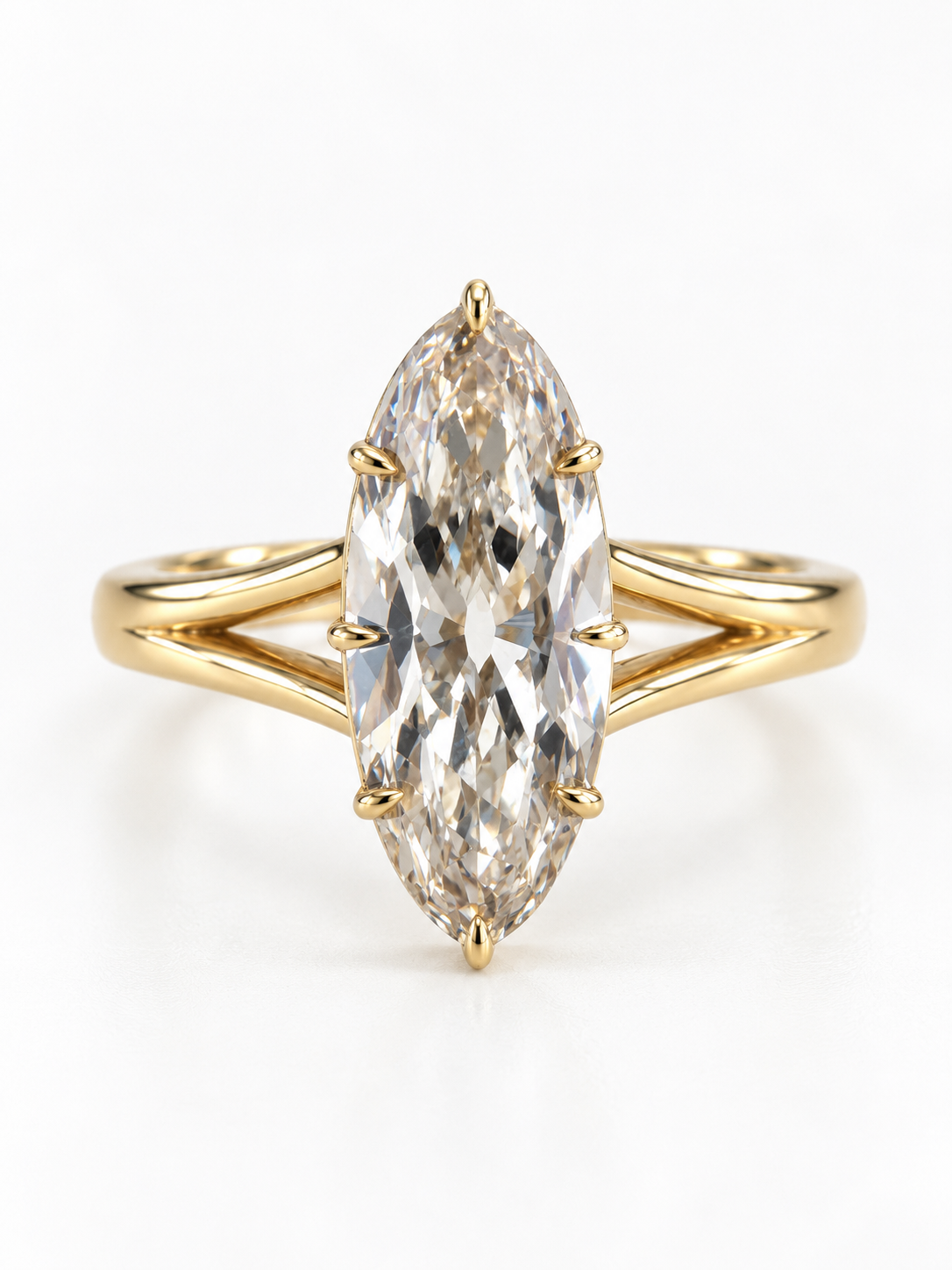 2.11 CARAT LAB CHAMPAGNE SPLIT ANTIQUE MOVAL