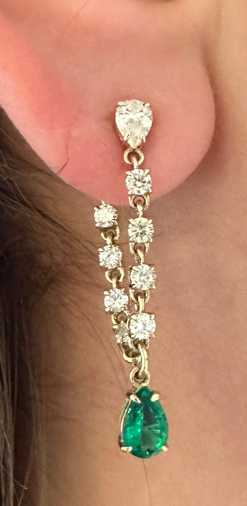 EMERALD CHAINFALL DROPS