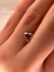 1.00 CARAT PINK HEART LAB DIAMOND