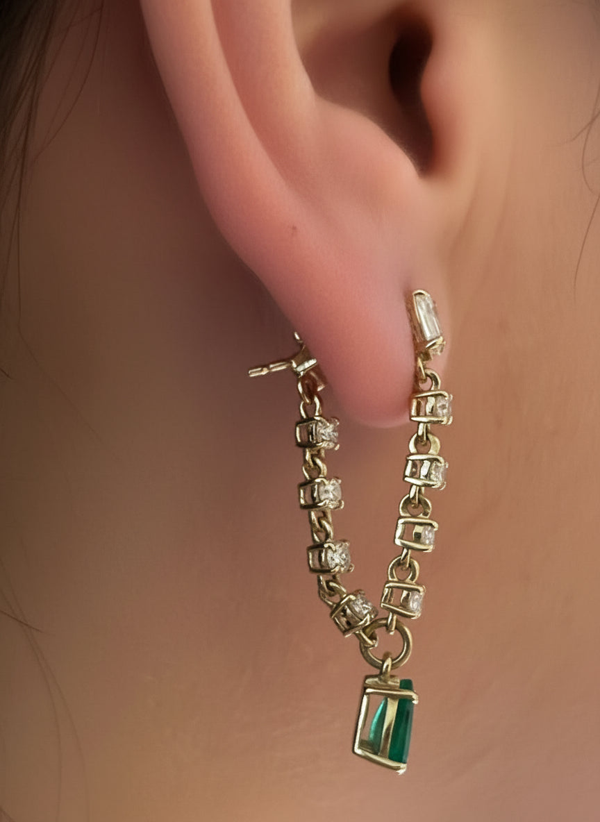 EMERALD CHAINFALL DROPS