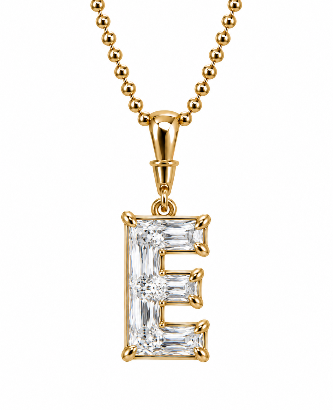 JUMBO GEORGIAN SET LETTER PENDANT