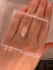 2.13 CARAT BUTTER YELLOW MARQUISE LAB DIAMOND