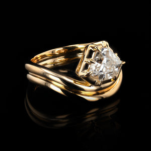 1.55 CARAT KITE SHAPE DIAMOND RING