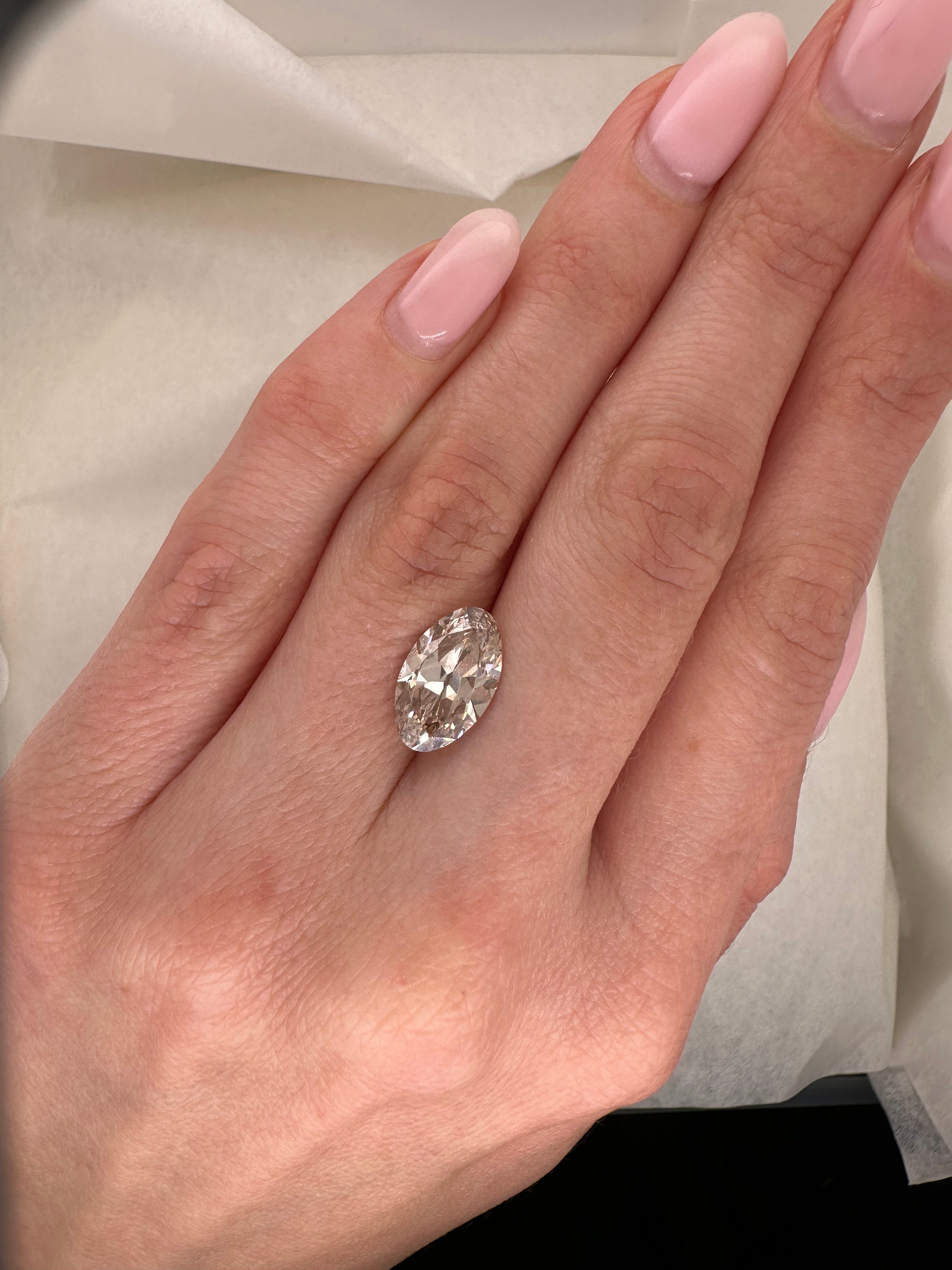 3.06 CARAT FANCY LIGHT BROWN ANTIQUE MOVAL LAB DIAMOND