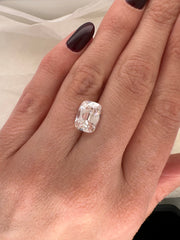 3.11 CARAT LIGHT CHAMPAGNE ANTIQUE CUSHION LAB GROWN DIAMOND