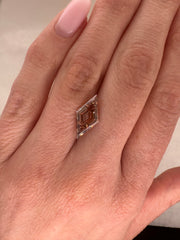 2.22 CARAT FANCY BROWN LOZENGE LAB DIAMOND