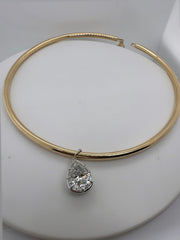 5.81 CARAT DIAMOND DROP TUBE CHOKER