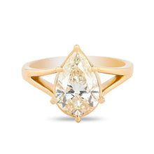 Load image into Gallery viewer, 2.02 CARAT PEAR SHAPE OPEN SPLIT SHANK RING