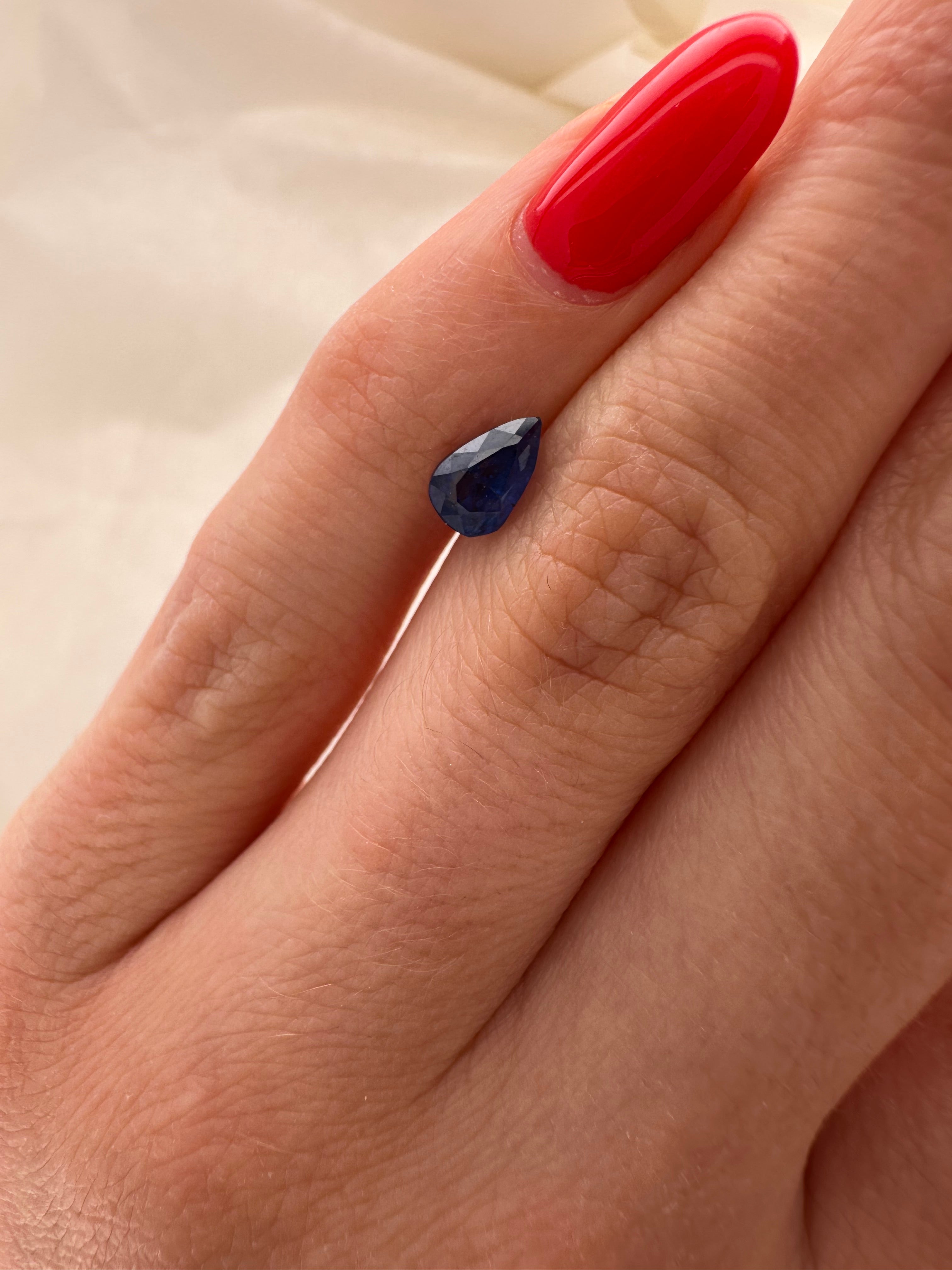 0.75 CARAT NO HEAT SAPPHIRE