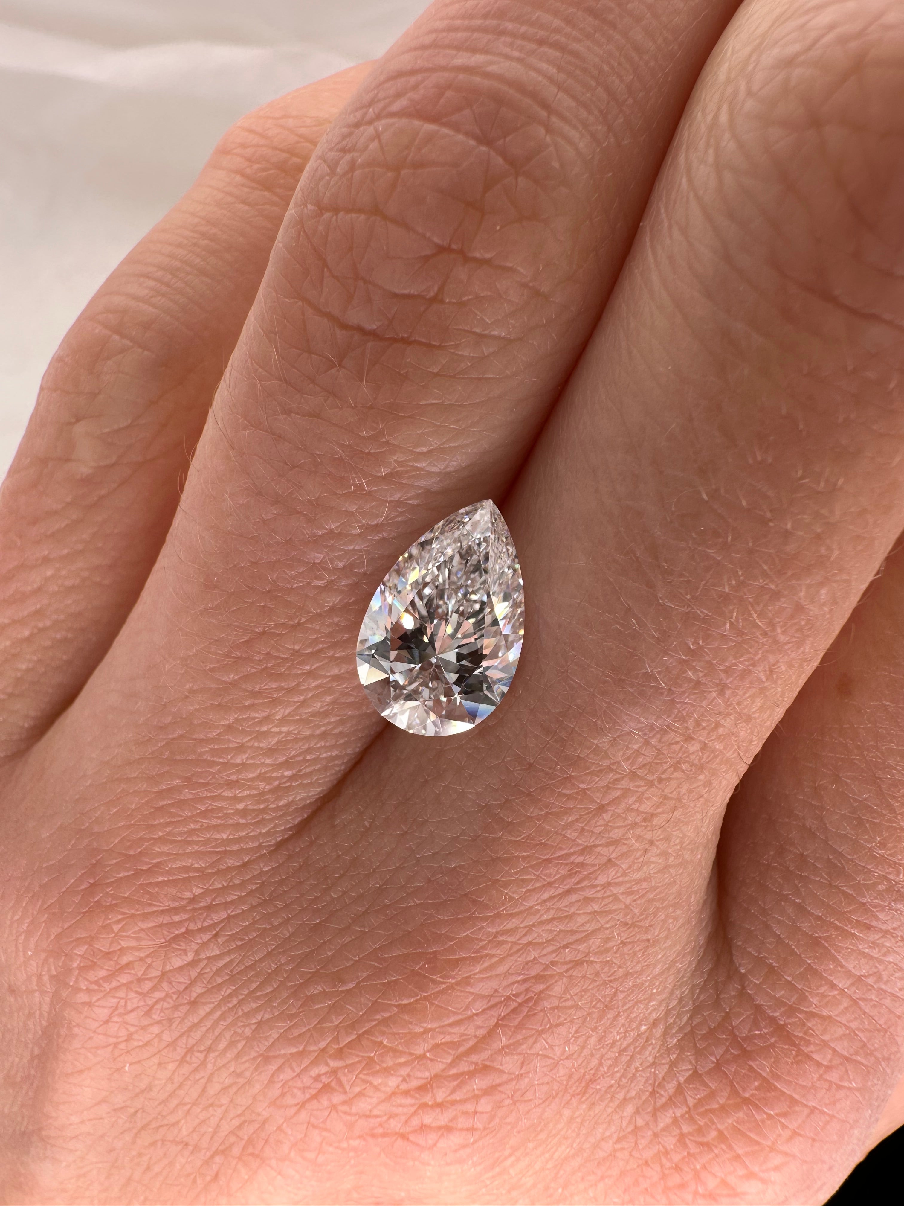 2.03 CARAT PEAR SHAPE LAB DIAMOND