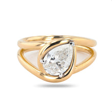 Load image into Gallery viewer, 1.54 CARAT PEAR DIAMOND KNOT RING