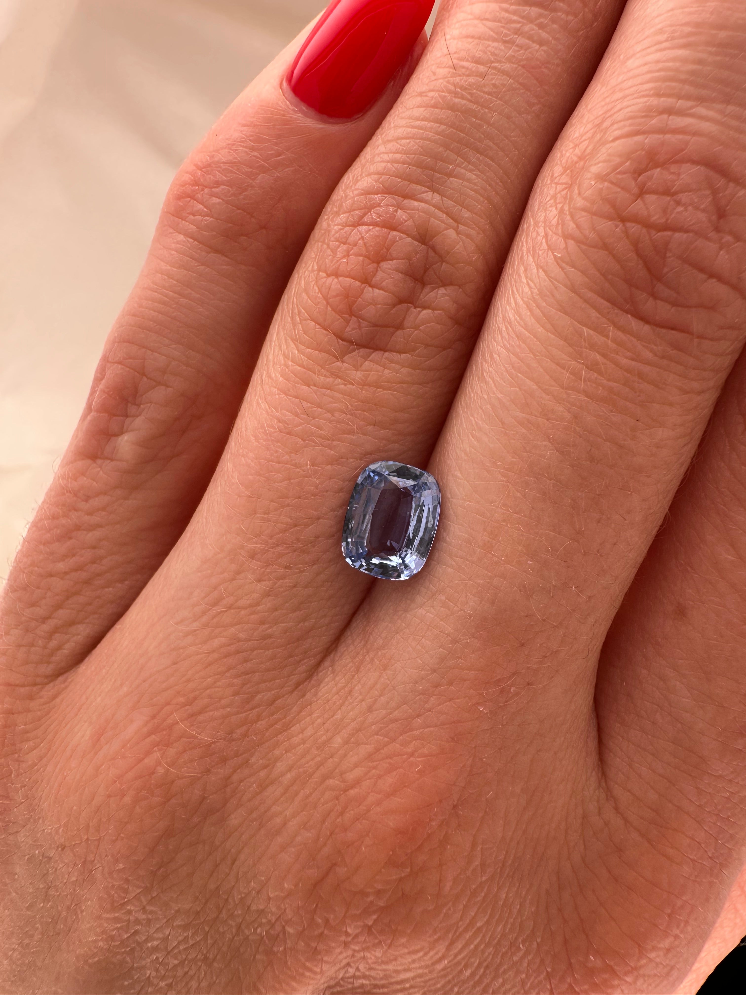 1.64 CARAT NO HEAT SAPPHIRE