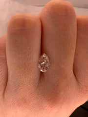 1.06 CARAT CHAMPAGNE PEAR LAB DIAMOND